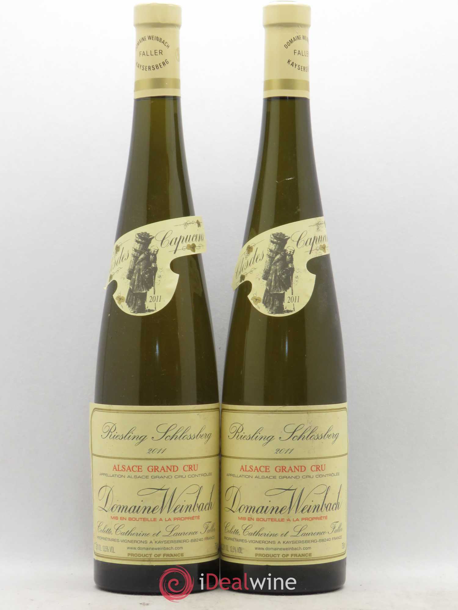 Alsace Grand Cru Schlossberg Riesling Weinbach (Domaine) 2011 - Lot de 2 bouteilles - 0