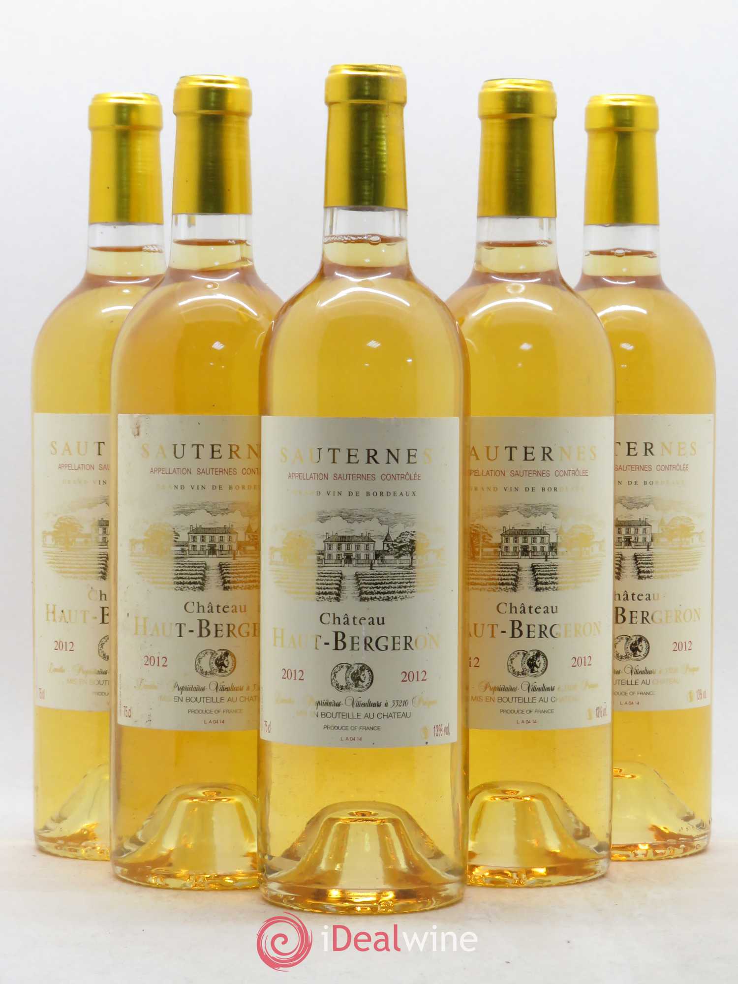 Château Haut-Bergeron 2012 - Lotto di 5 bottiglie - 0