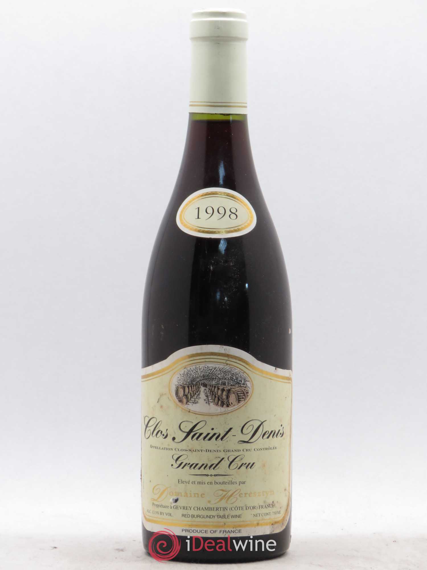 Clos Saint-Denis Grand Cru Heresztyn (Domaine) 1998 - Lot de 1 bouteille - 0