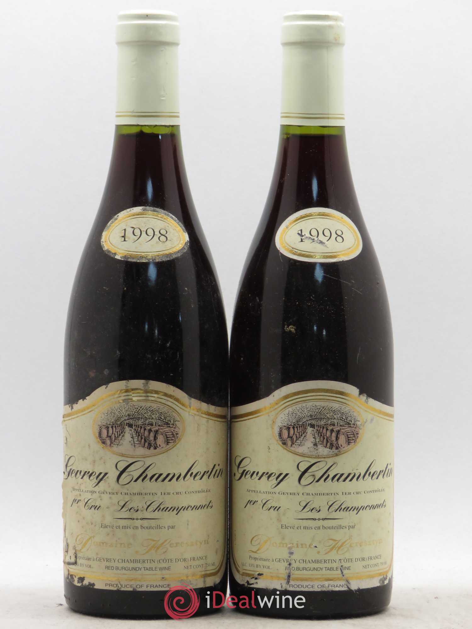 Gevrey-Chambertin 1er Cru Champonnets Domaine Heresztyn 1998 - Posten von 2 Flaschen - 0