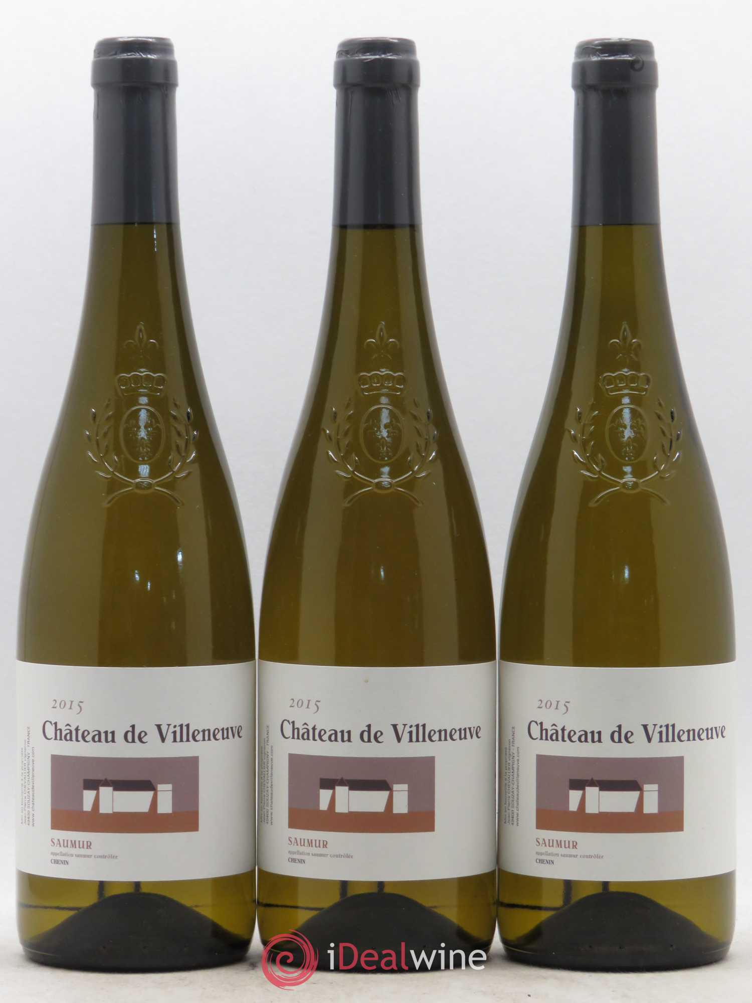 Saumur Château de Villeneuve 2015 - Lot de 3 bouteilles - 0