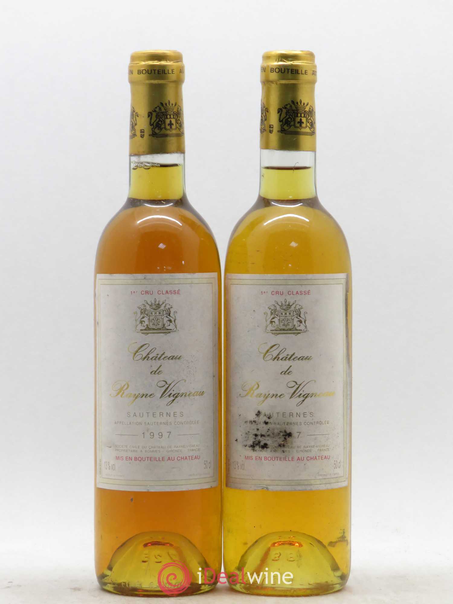 Château de Rayne Vigneau 1er Grand Cru Classé 1997 - Posten von 2 Demi-Flaschen - 0