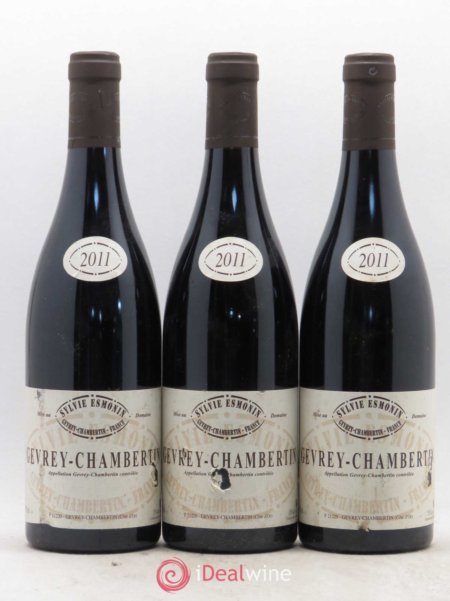 Gevrey-Chambertin Sylvie Esmonin 2011 - Lot de 3 bouteilles - 0