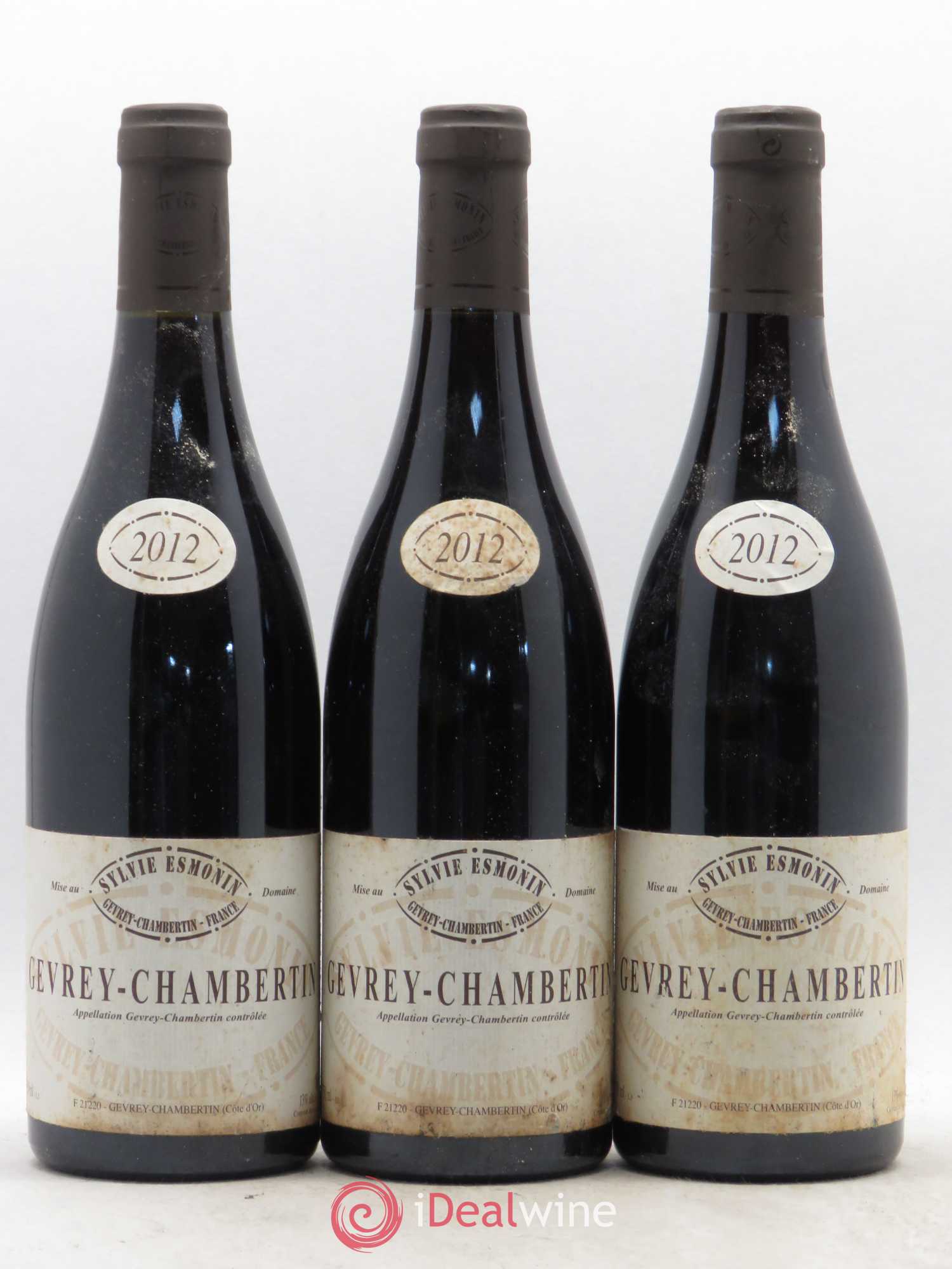 Gevrey-Chambertin Sylvie Esmonin 2012 - Lot de 3 bouteilles - 0