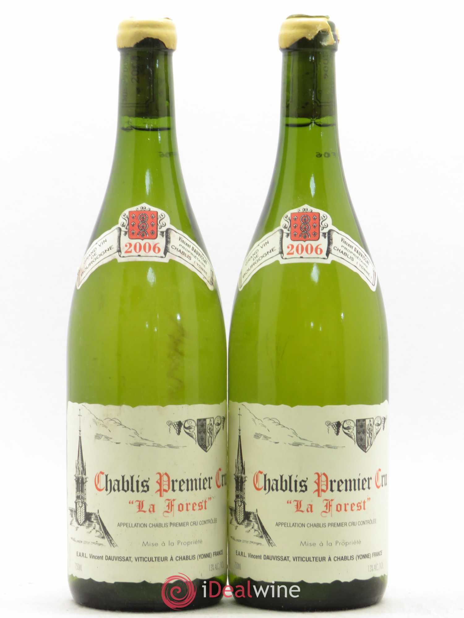 Chablis 1er Cru La Forest Vincent Dauvissat (Domaine) 2006 - Lot de 2 bouteilles - 0