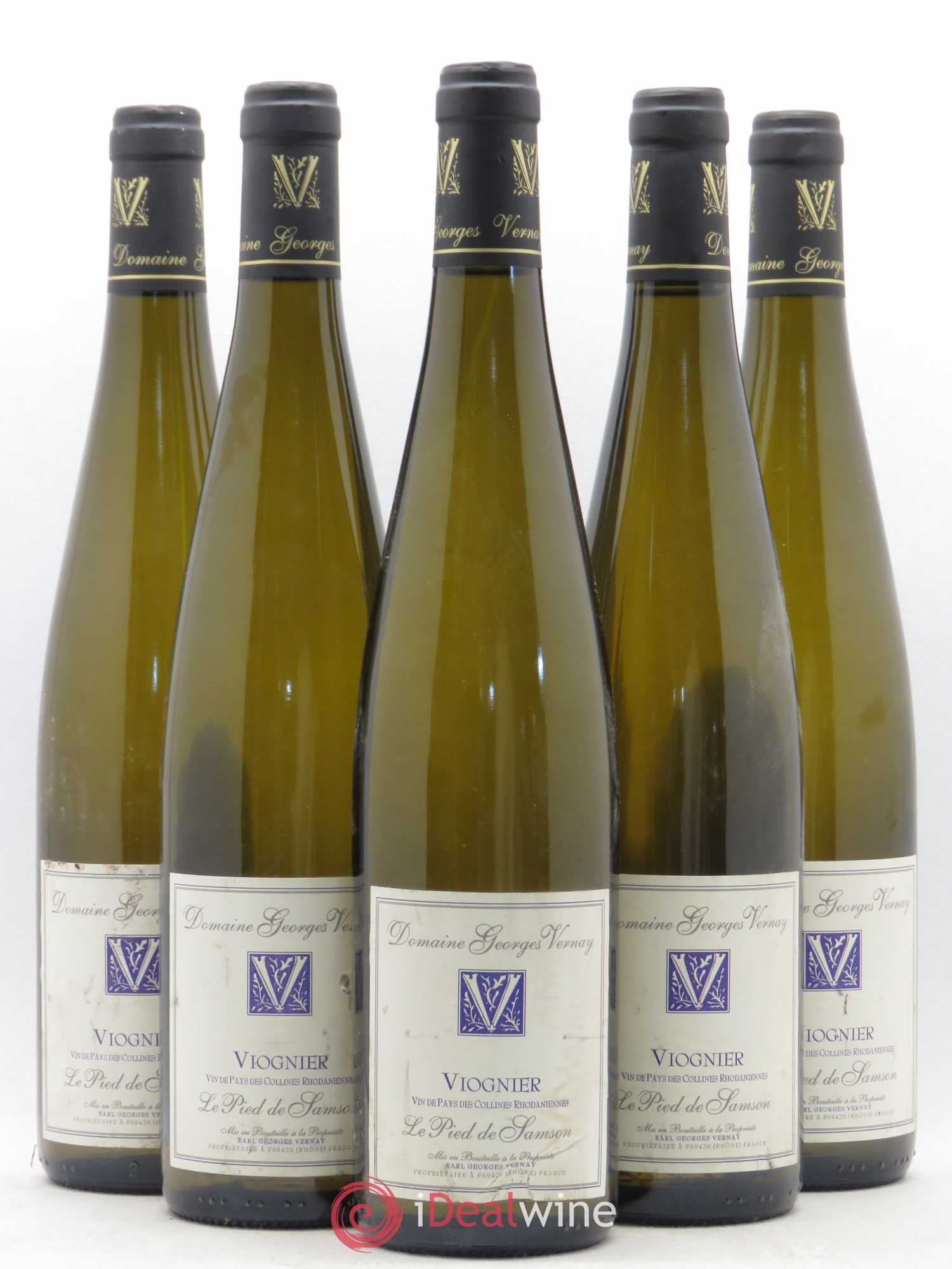 Collines Rhodaniennes Le Pied de Samson Georges Vernay 2012 - Lot de 5 bouteilles - 0