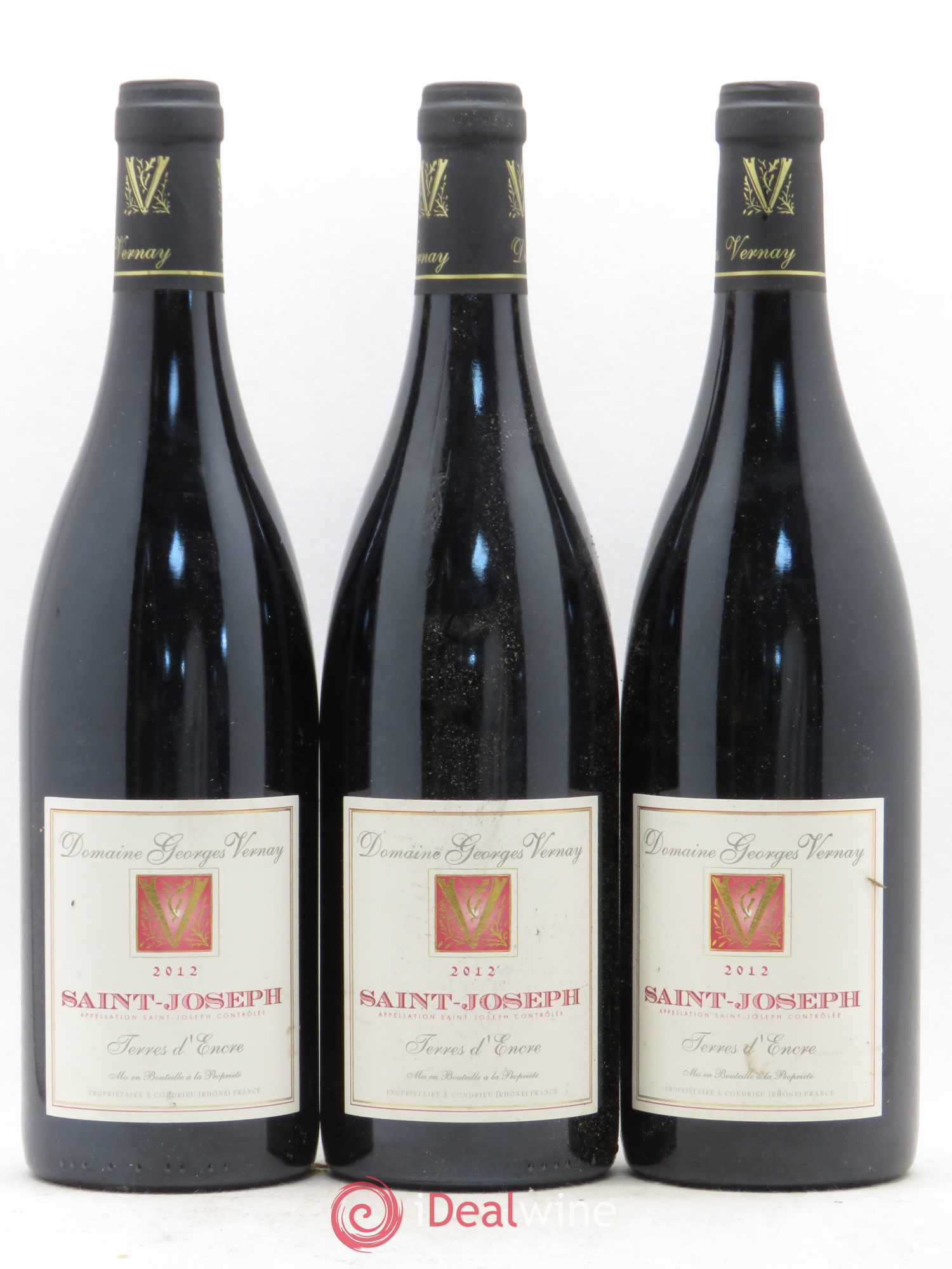 Saint-Joseph Terres d'Encre Georges Vernay 2012 - Lot de 5 bouteilles - 1