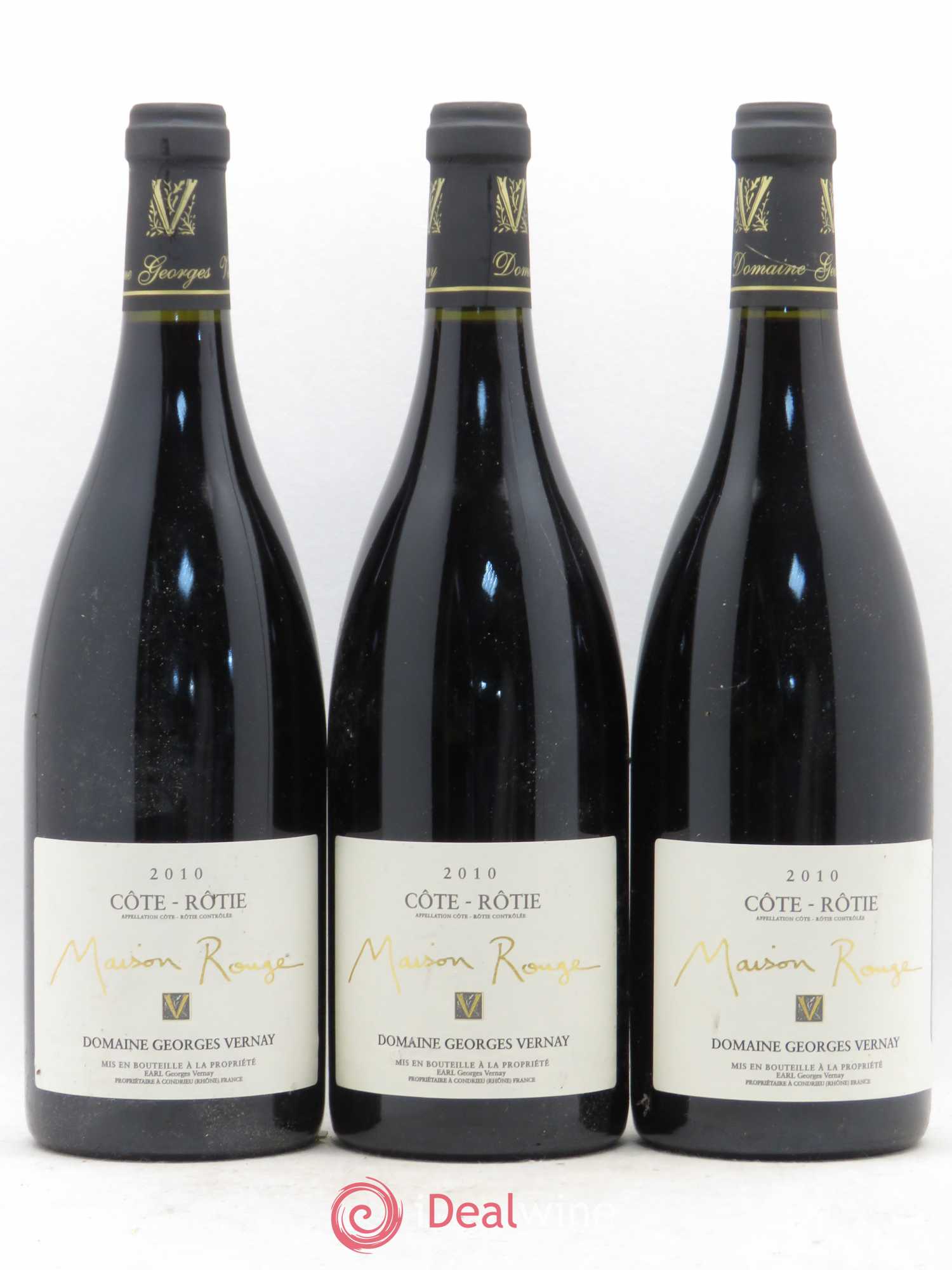 Côte-Rôtie Maison Rouge Georges Vernay 2010 - Lot de 3 bouteilles - 0