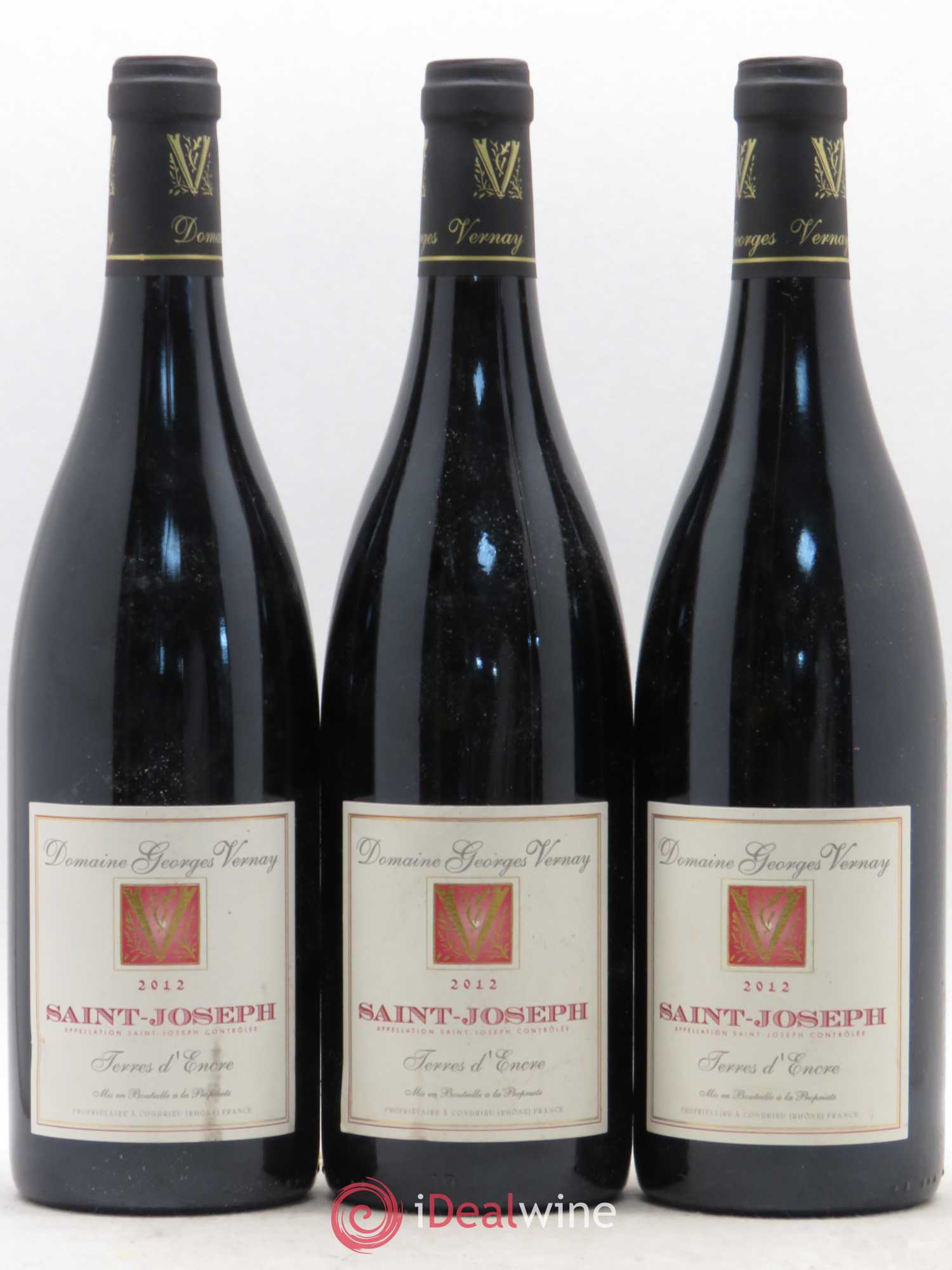 Saint-Joseph Terres d'Encre Georges Vernay 2012 - Lot de 5 bouteilles - 1