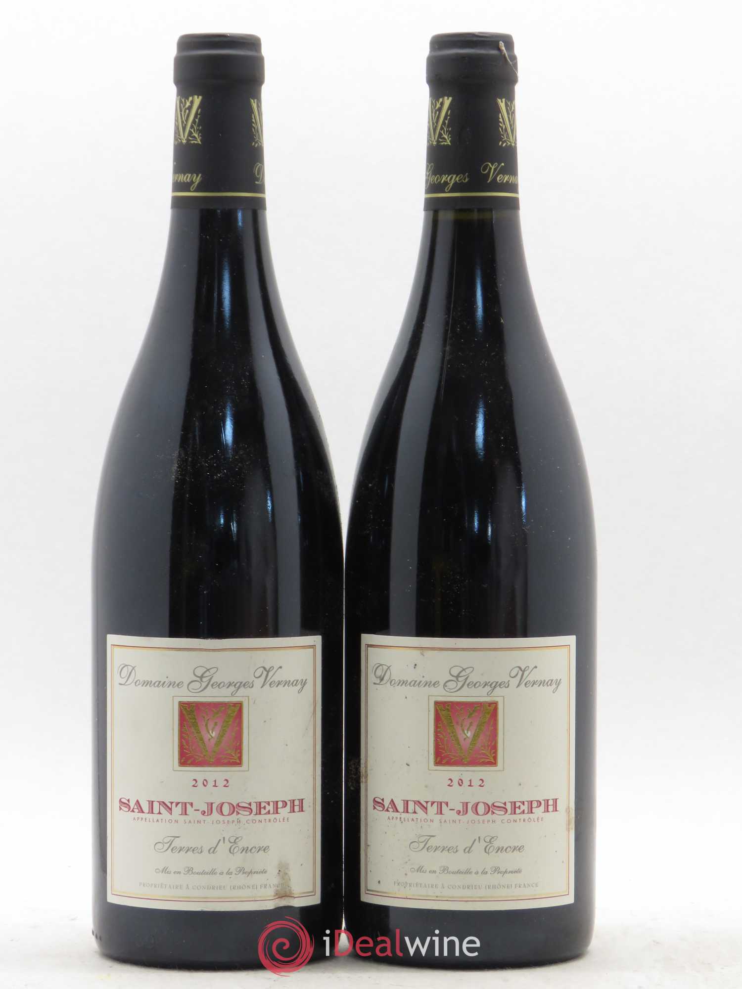Saint-Joseph Terres d'Encre Georges Vernay 2012 - Lot de 5 bouteilles - 2