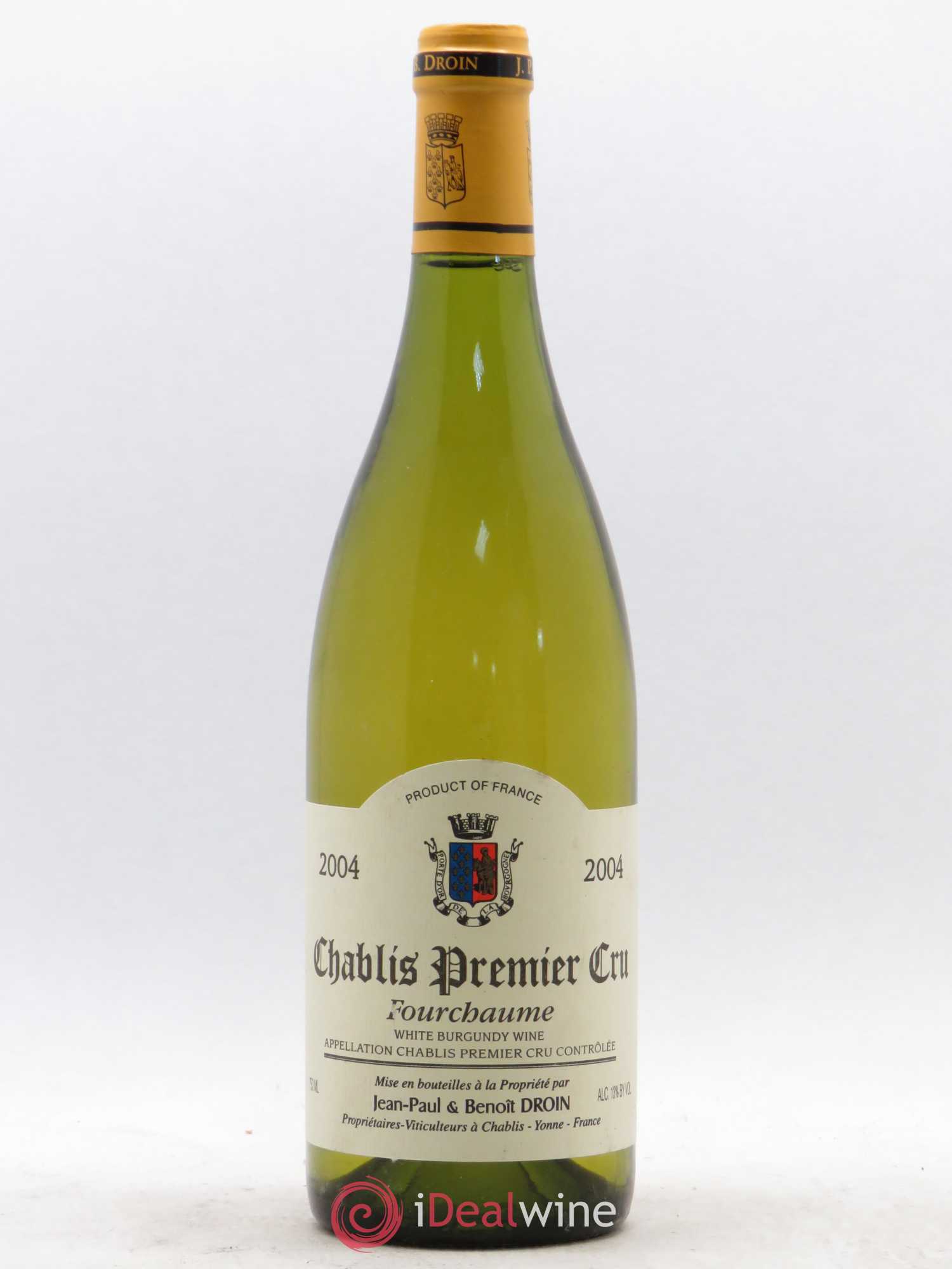Chablis 1er Cru Fourchaume Jean-Paul & Benoît Droin (Domaine) 2004 - Lot de 1 bouteille - 0