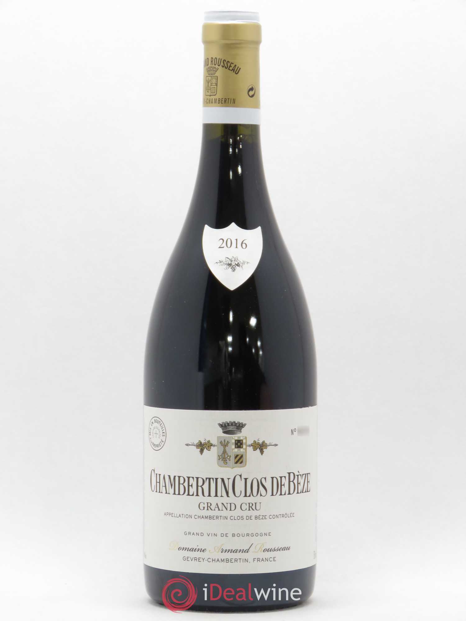 Chambertin Clos de Bèze Grand Cru Armand Rousseau (Domaine) 2016 - Lot de 1 bouteille - 0