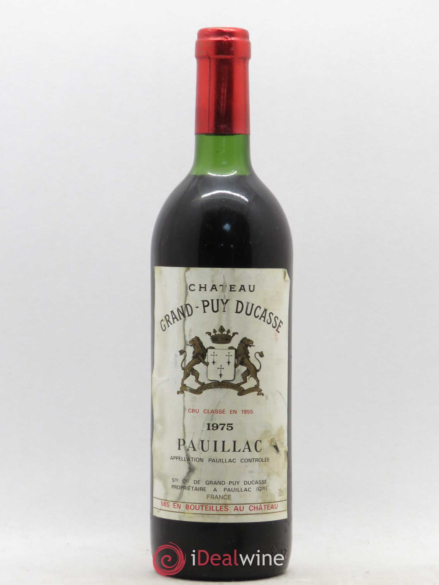 Château Grand Puy Ducasse 5ème Grand Cru Classé 1975 - Lot de 1 bouteille - 0
