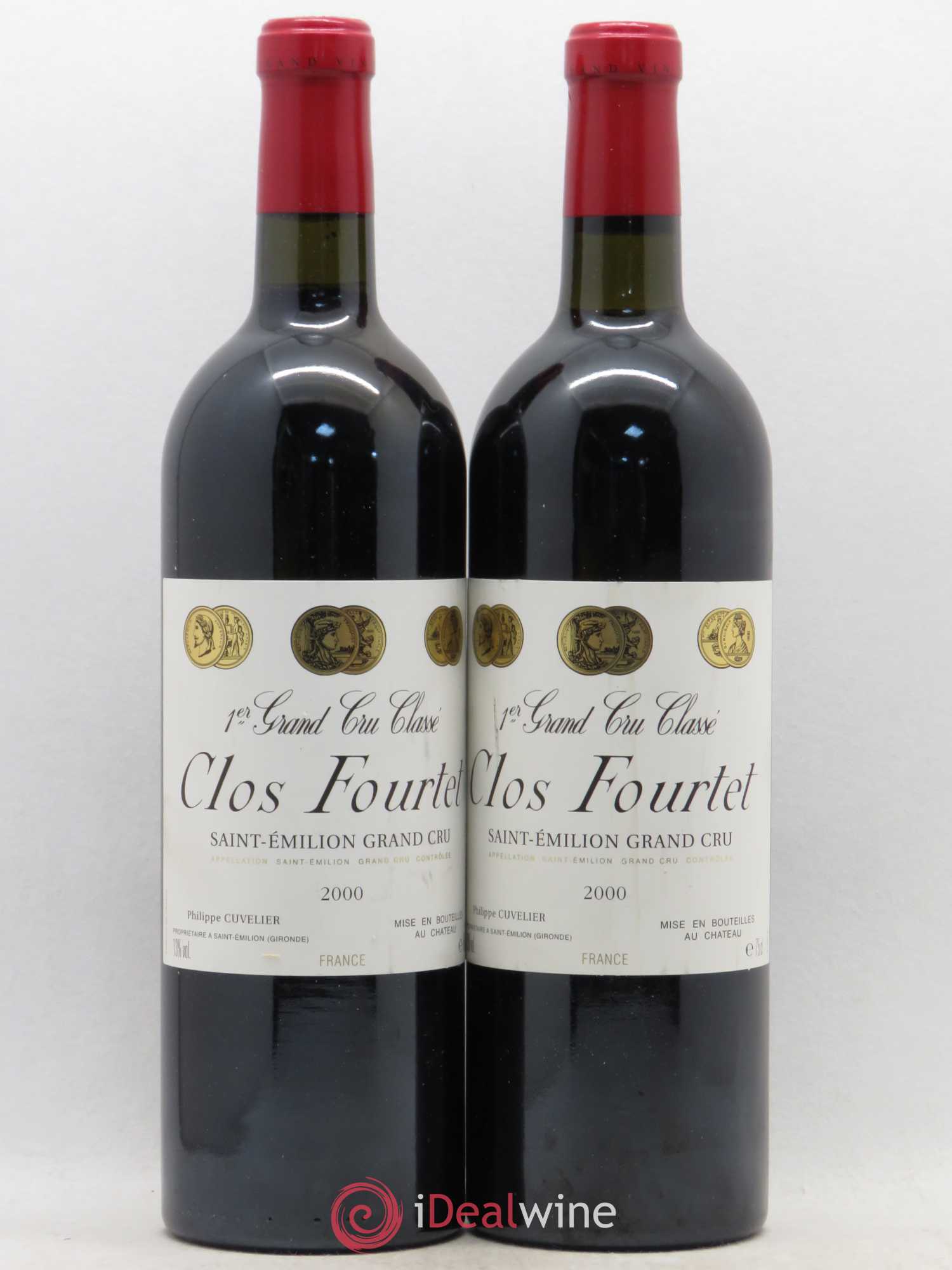 Clos Fourtet 1er Grand Cru Classé B 2000 - Lot de 2 bouteilles - 0