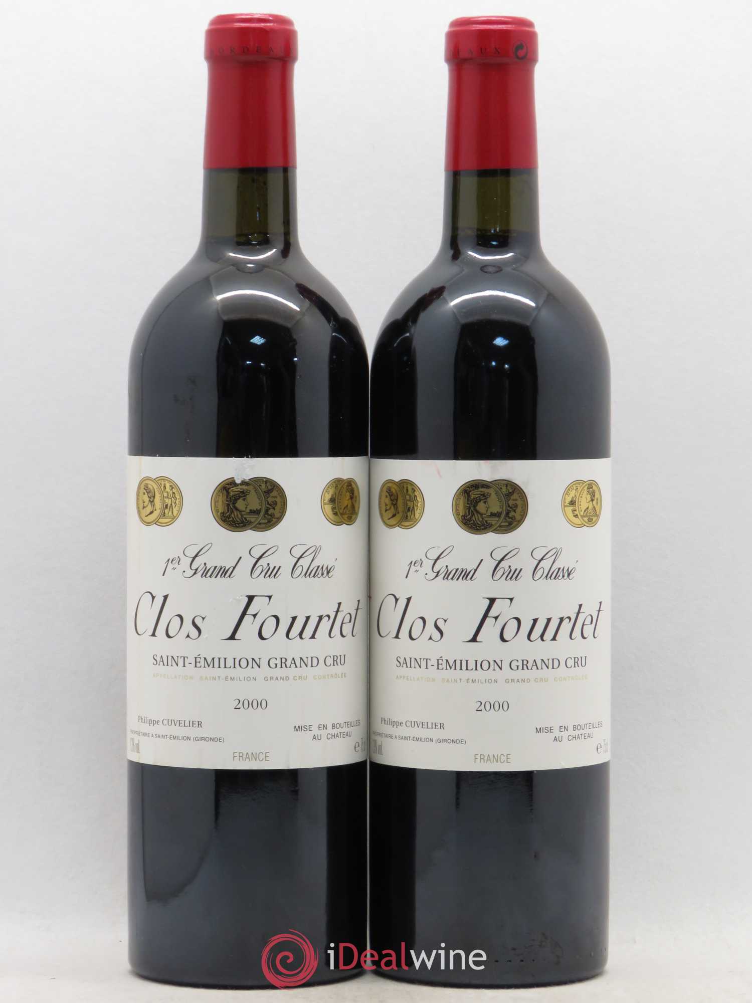 Clos Fourtet 1er Grand Cru Classé B 2000 - Lot de 2 bouteilles - 0
