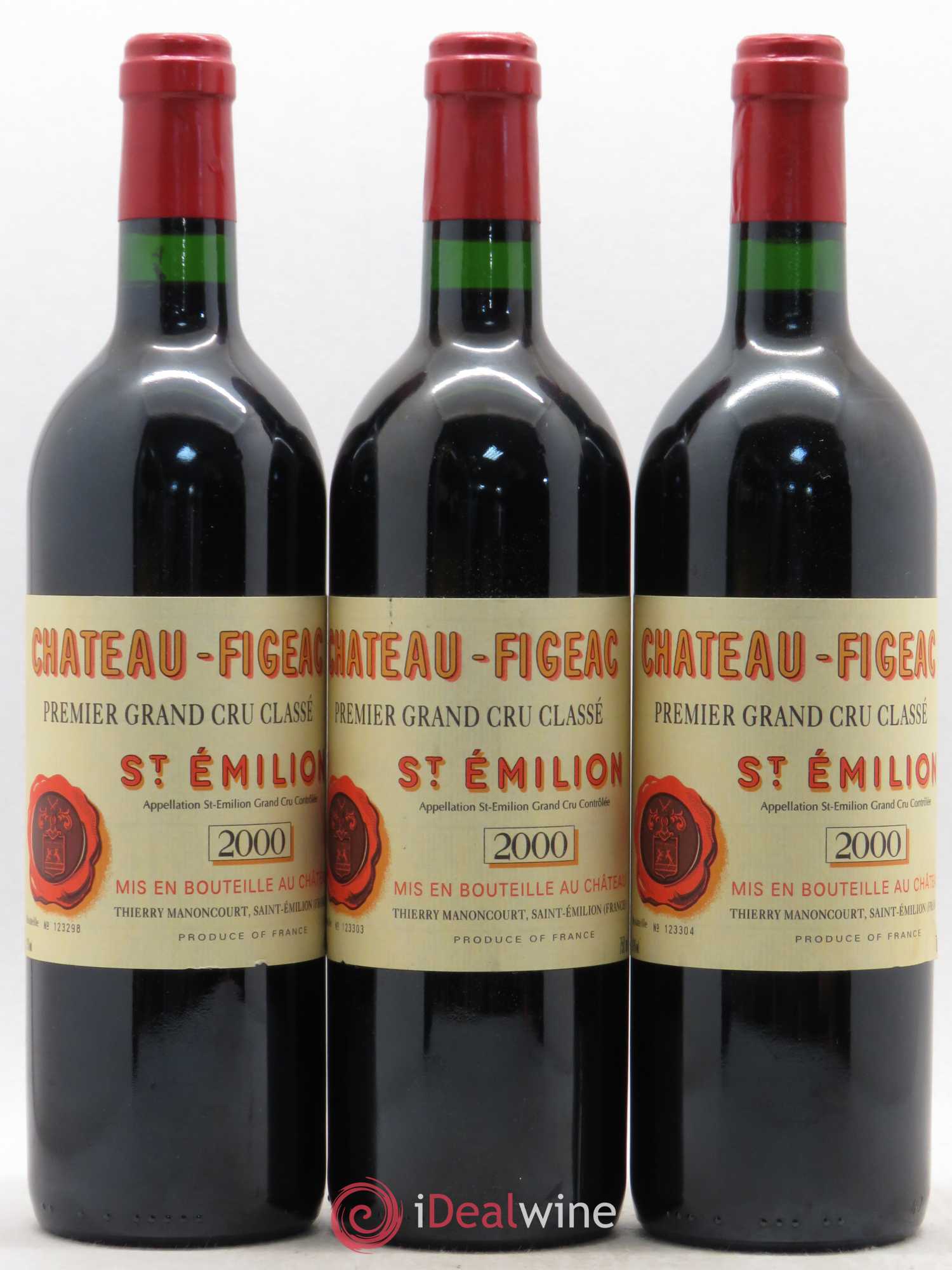 Château Figeac 1er Grand Cru Classé A 2000 - Lot de 5 bouteilles - 1