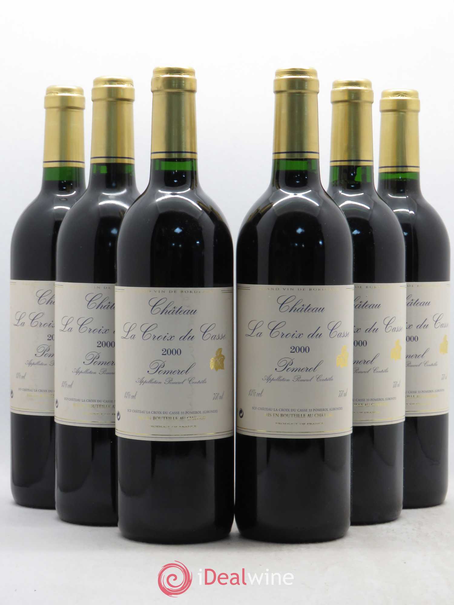Château la Croix du Casse 2000 - Lot de 6 bouteilles - 0