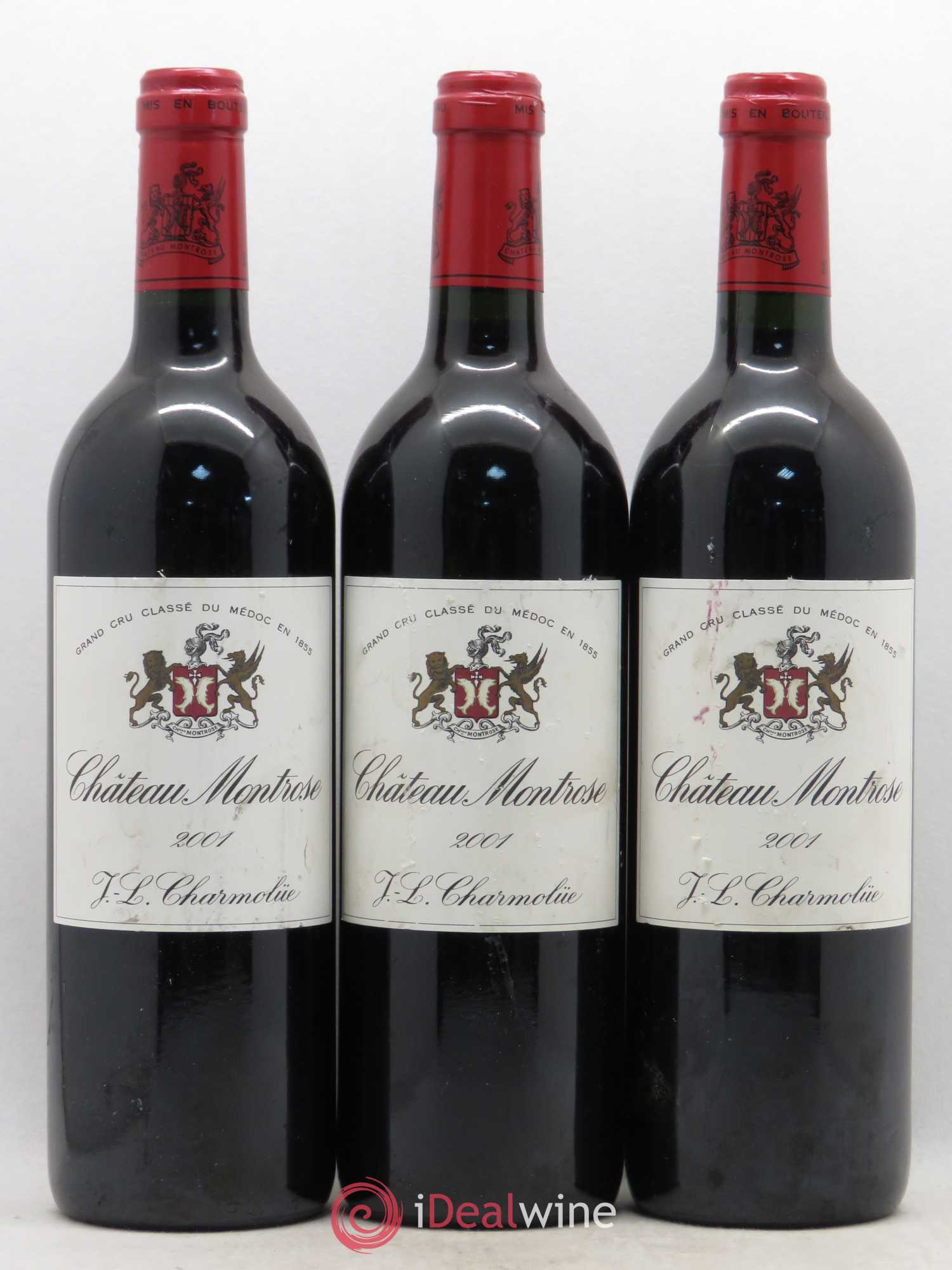 Château Montrose 2ème Grand Cru Classé 2001 - Lot de 6 bouteilles - 1