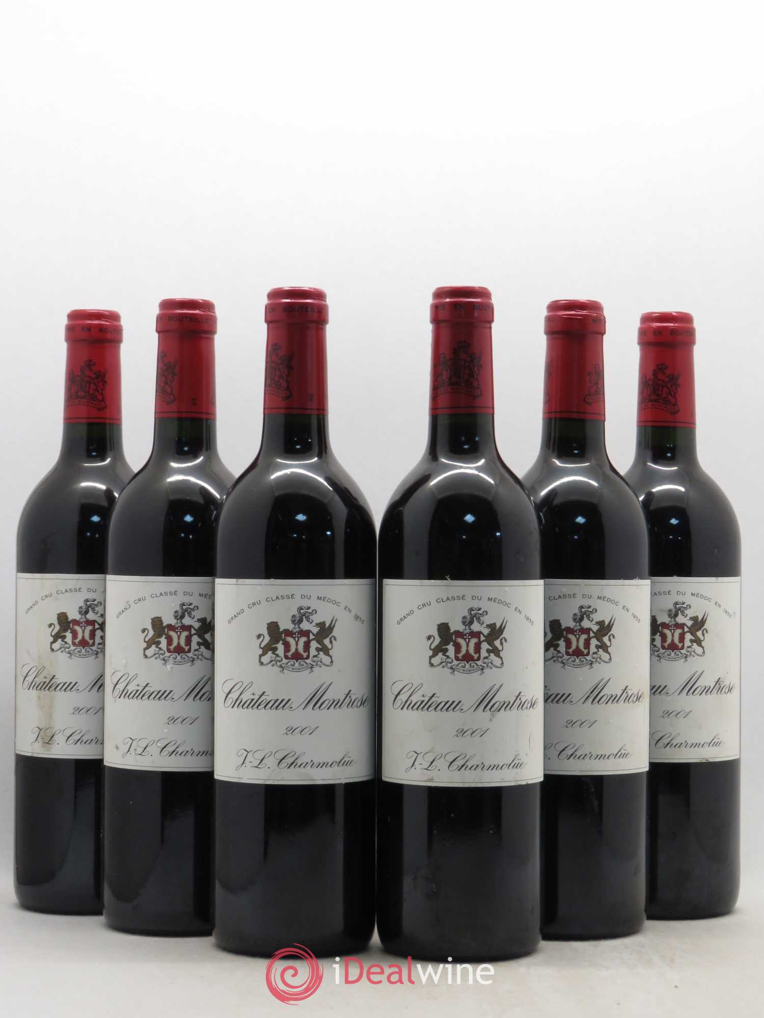 Château Montrose 2ème Grand Cru Classé 2001 - Lot de 6 bouteilles - 0