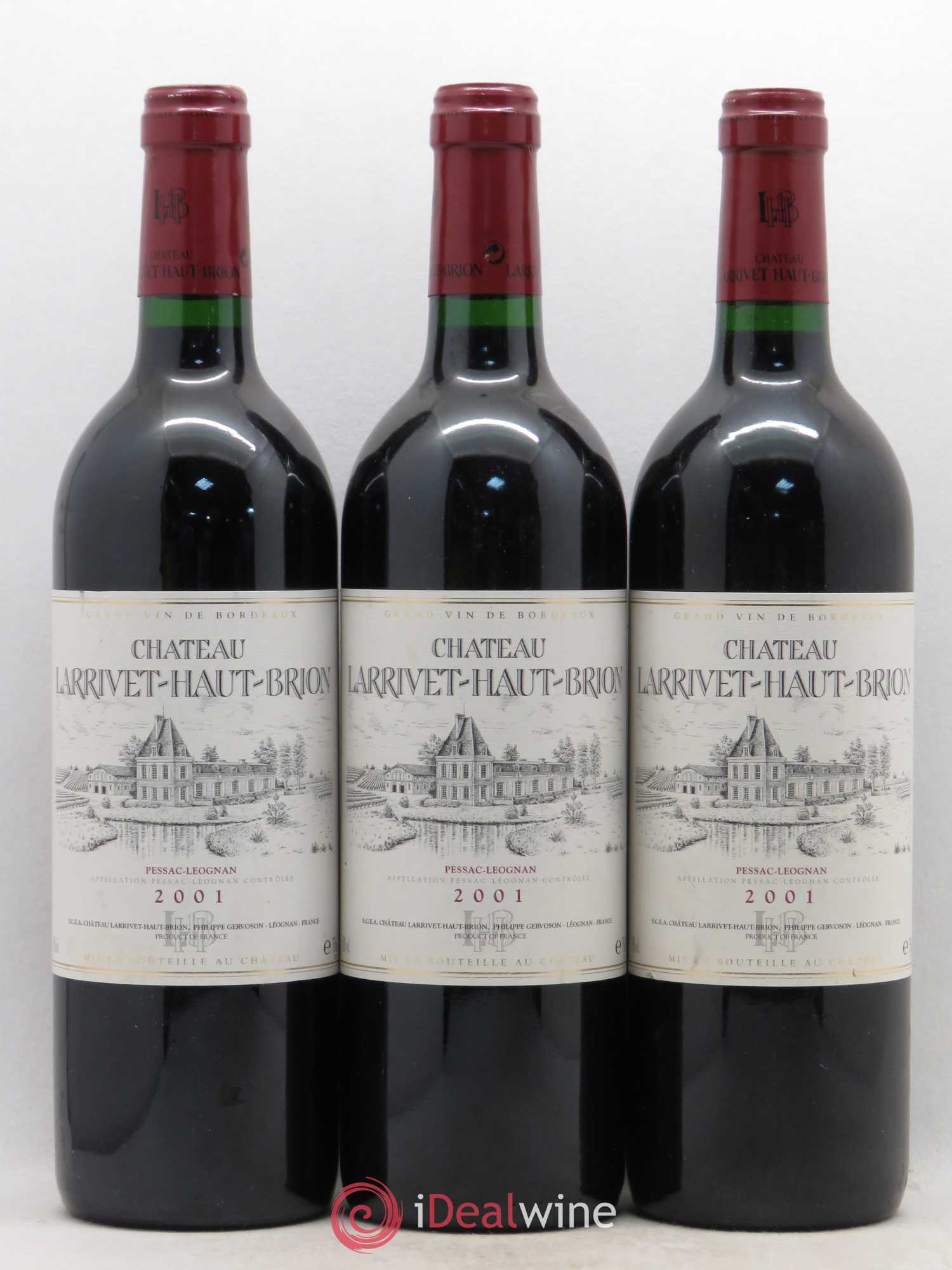 Château Larrivet Haut-Brion 2001 - Lot de 6 bouteilles - 1