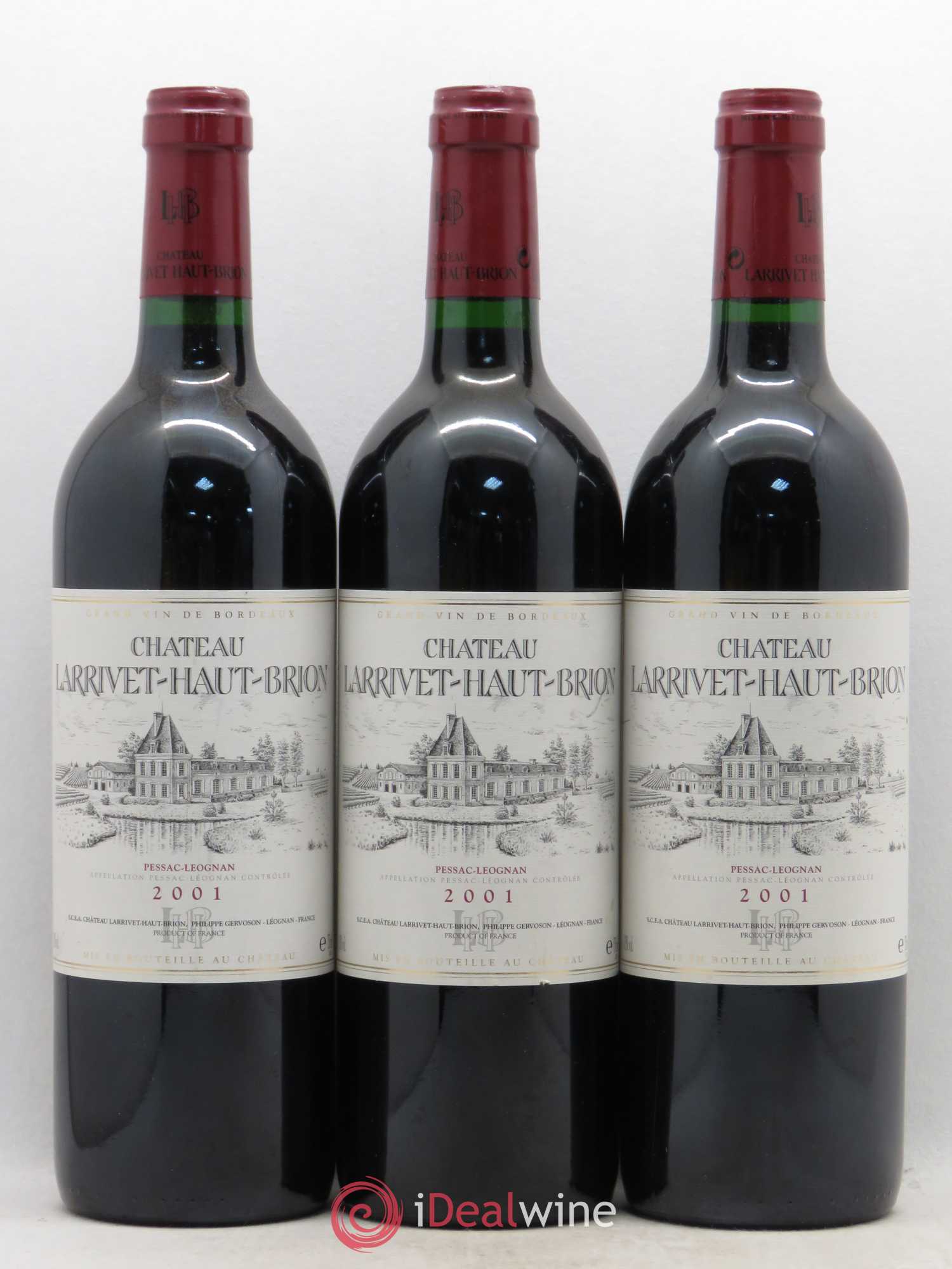 Château Larrivet Haut-Brion 2001 - Lot de 6 bouteilles - 2