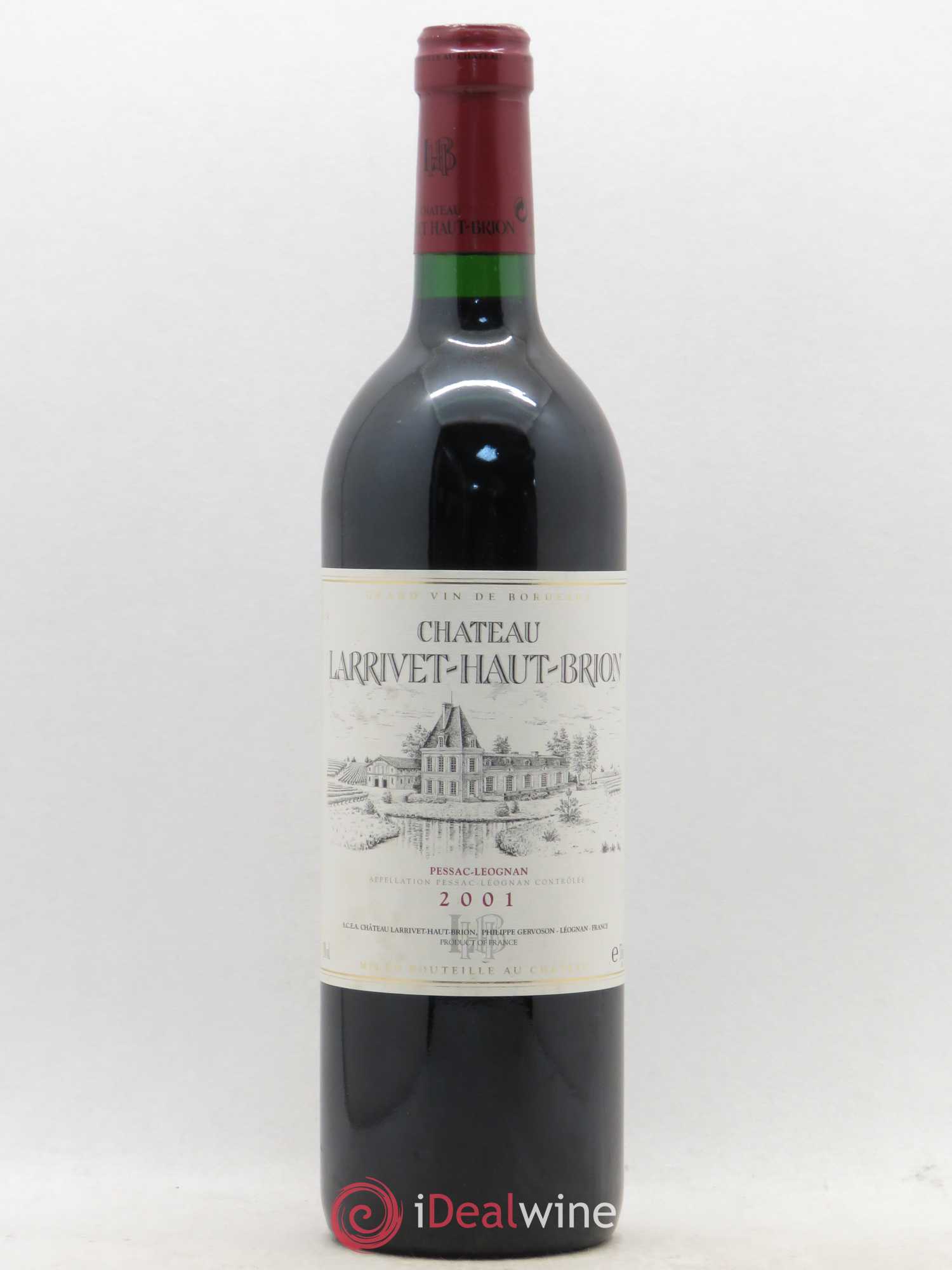 Château Larrivet Haut-Brion 2001 - Lot de 1 bouteille - 0