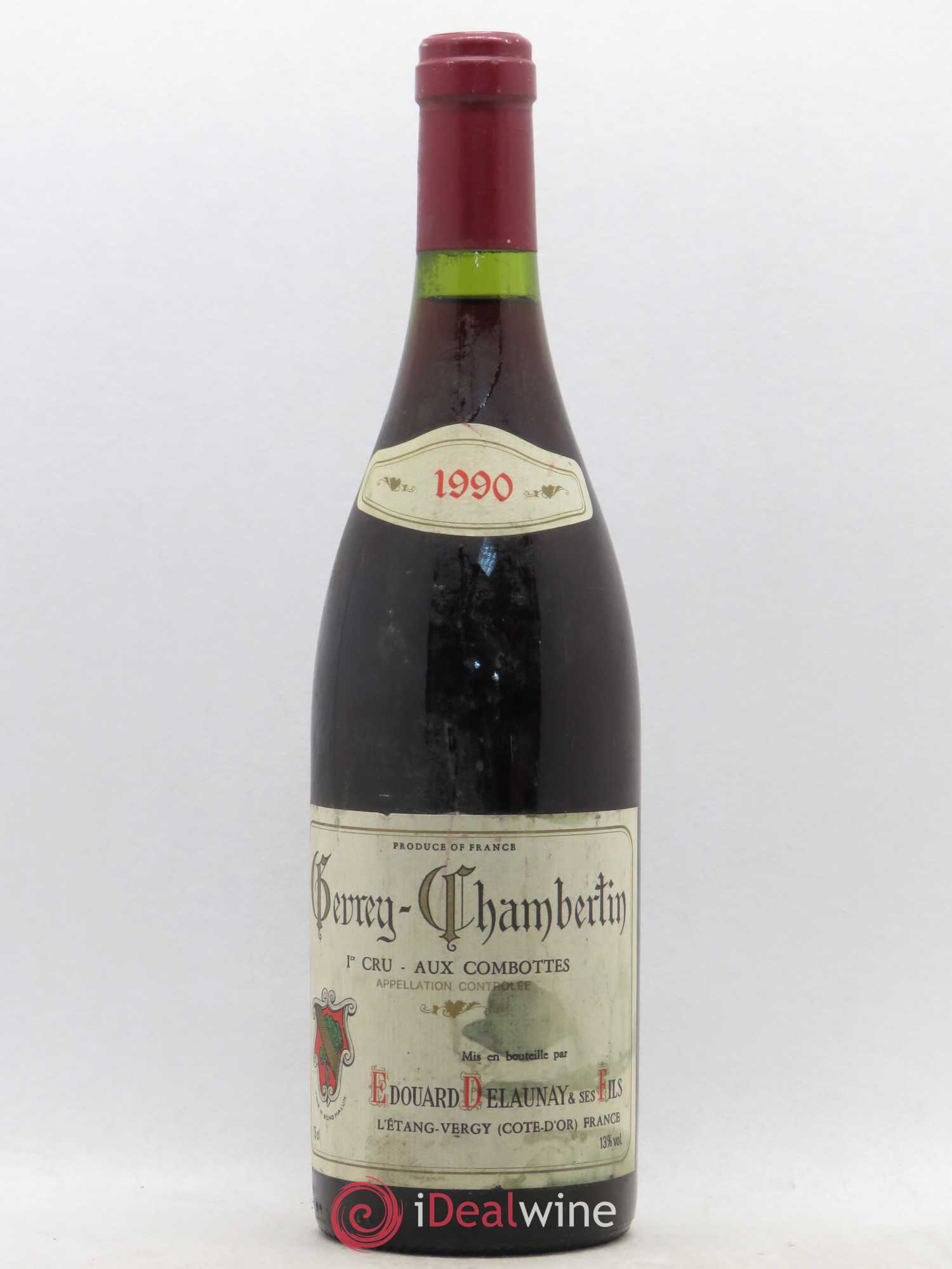 Gevrey-Chambertin 1er Cru Aux Combottes Edouard Delaunay & Ses Fils 1990 - Posten von 1 Flasche - 0