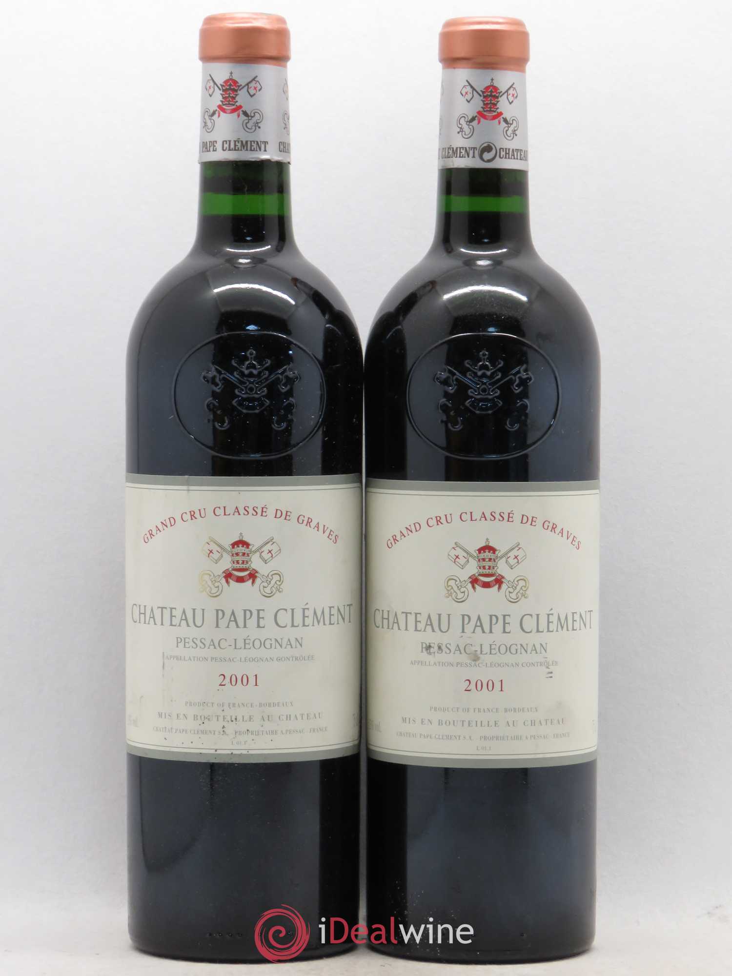 Château Pape Clément Cru Classé de Graves 2001 - Lot de 5 bouteilles - 2