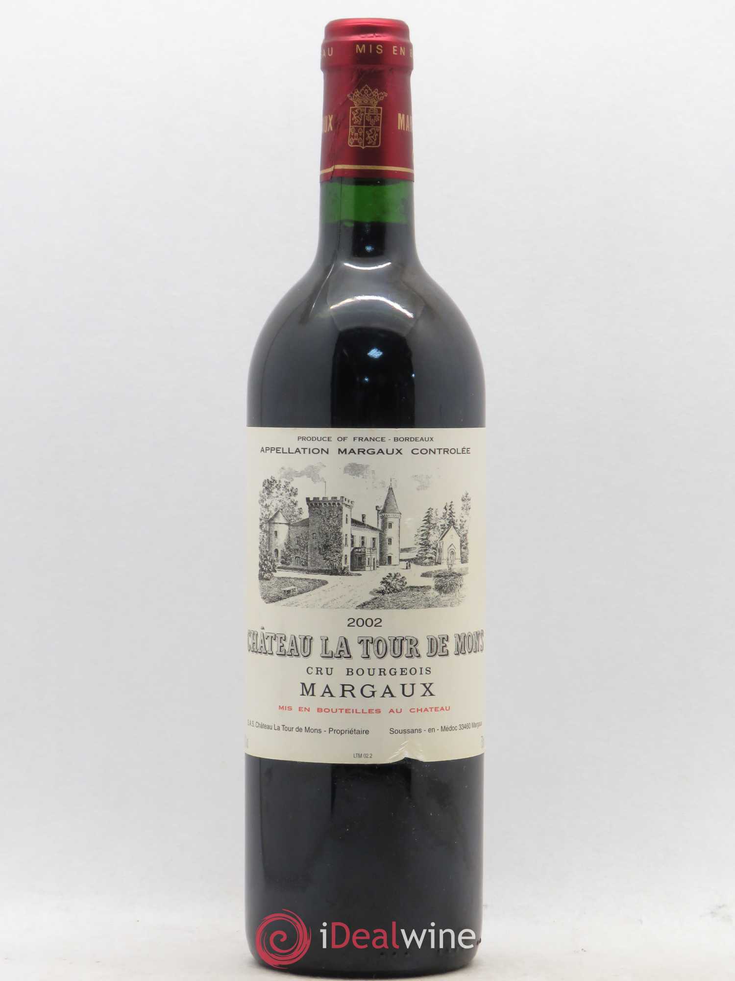 Château la Tour de Mons Cru Bourgeois (sans prix de réserve) 2002 - Lot de 1 bouteille - 0