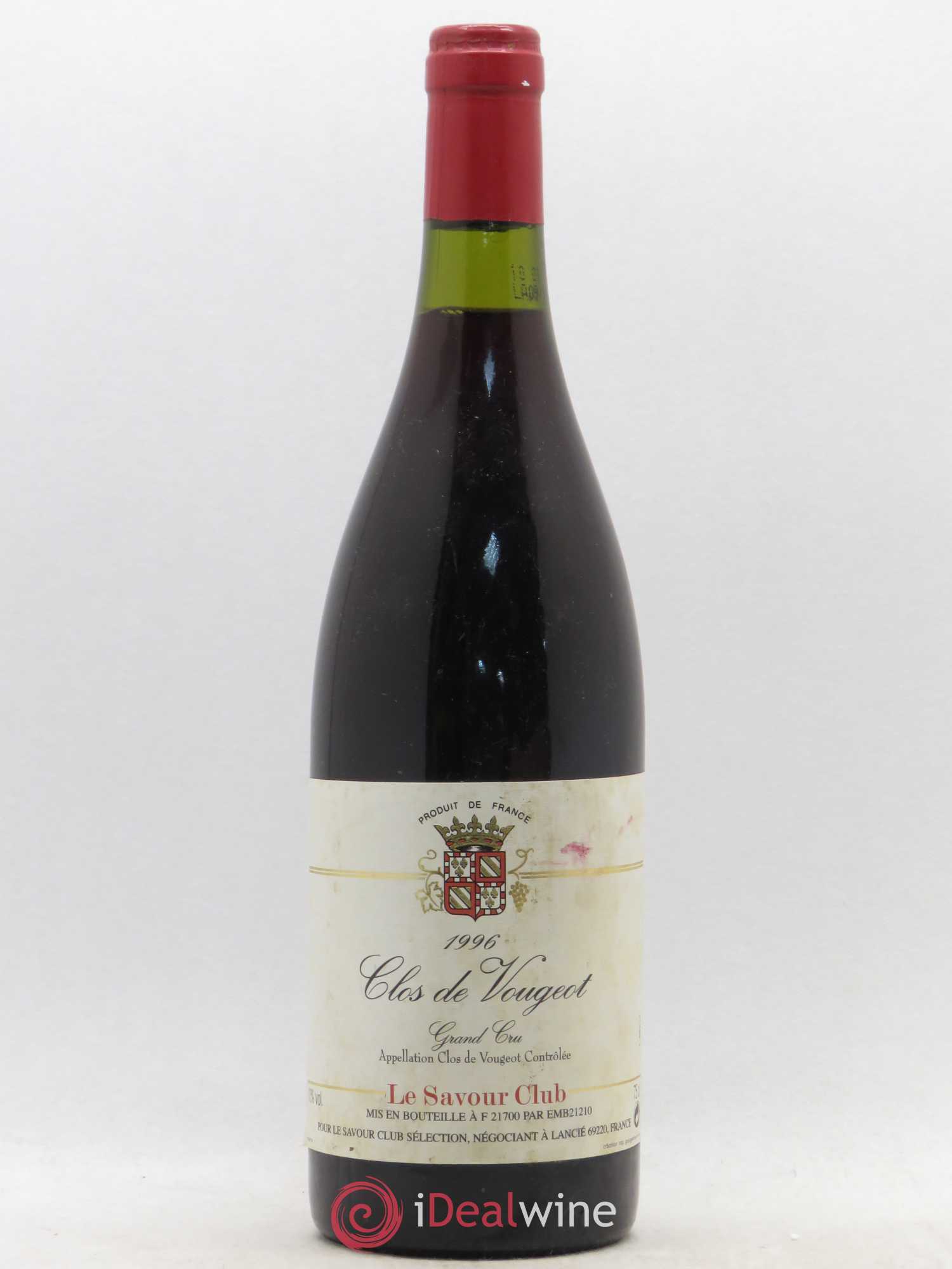 Clos de Vougeot Grand Cru 1996 - Lot de 1 bouteille - 0