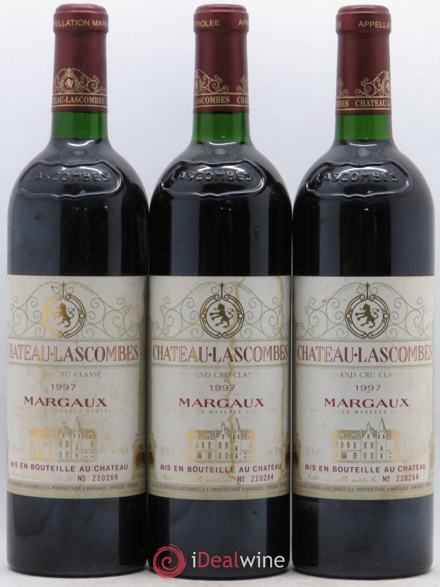 Château Lascombes 2ème Grand Cru Classé 1997 - Lot de 5 bouteilles - 1