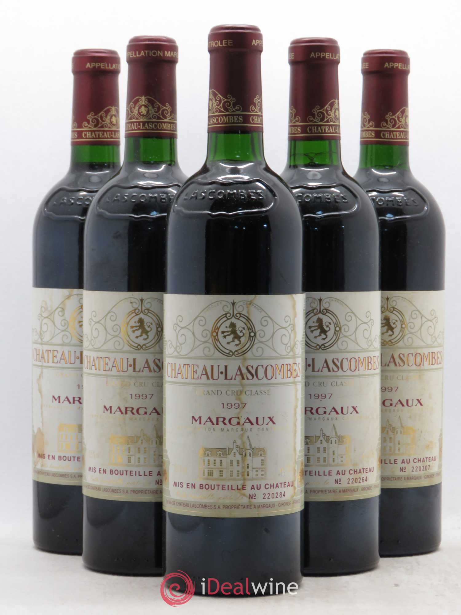Château Lascombes 2ème Grand Cru Classé 1997 - Lot de 5 bouteilles - 0