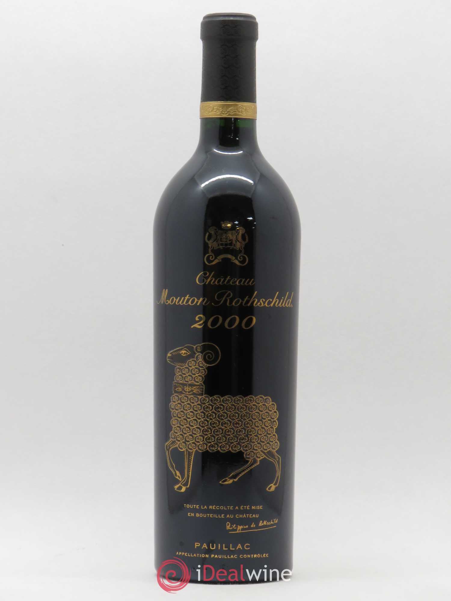 Château Mouton Rothschild 1er Grand Cru Classé 2000 - Lot de 1 bouteille - 0