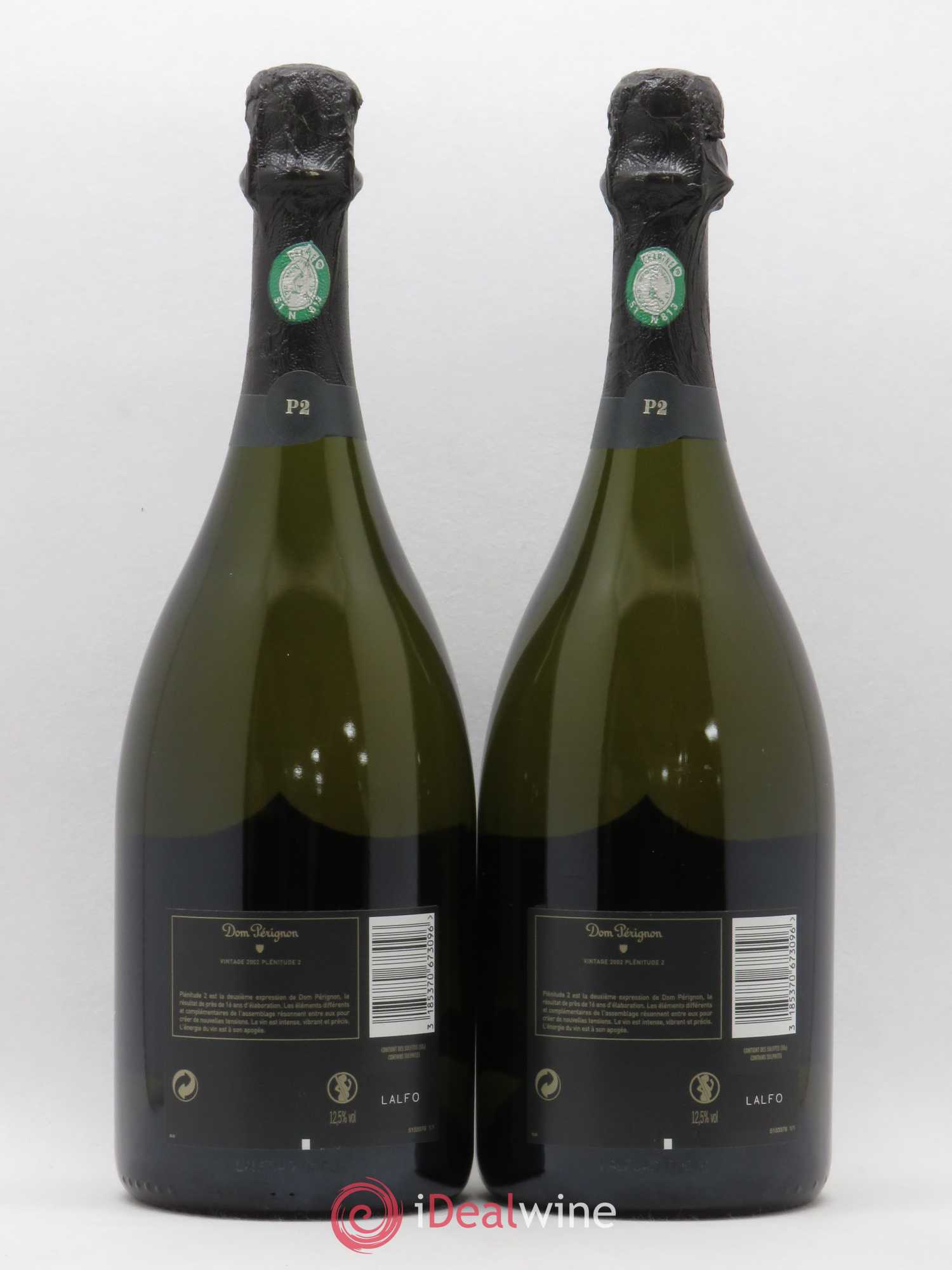 Champagne P2 Plénitude Brut Dom Pérignon 2002 - Posten von 2 Flaschen - 1