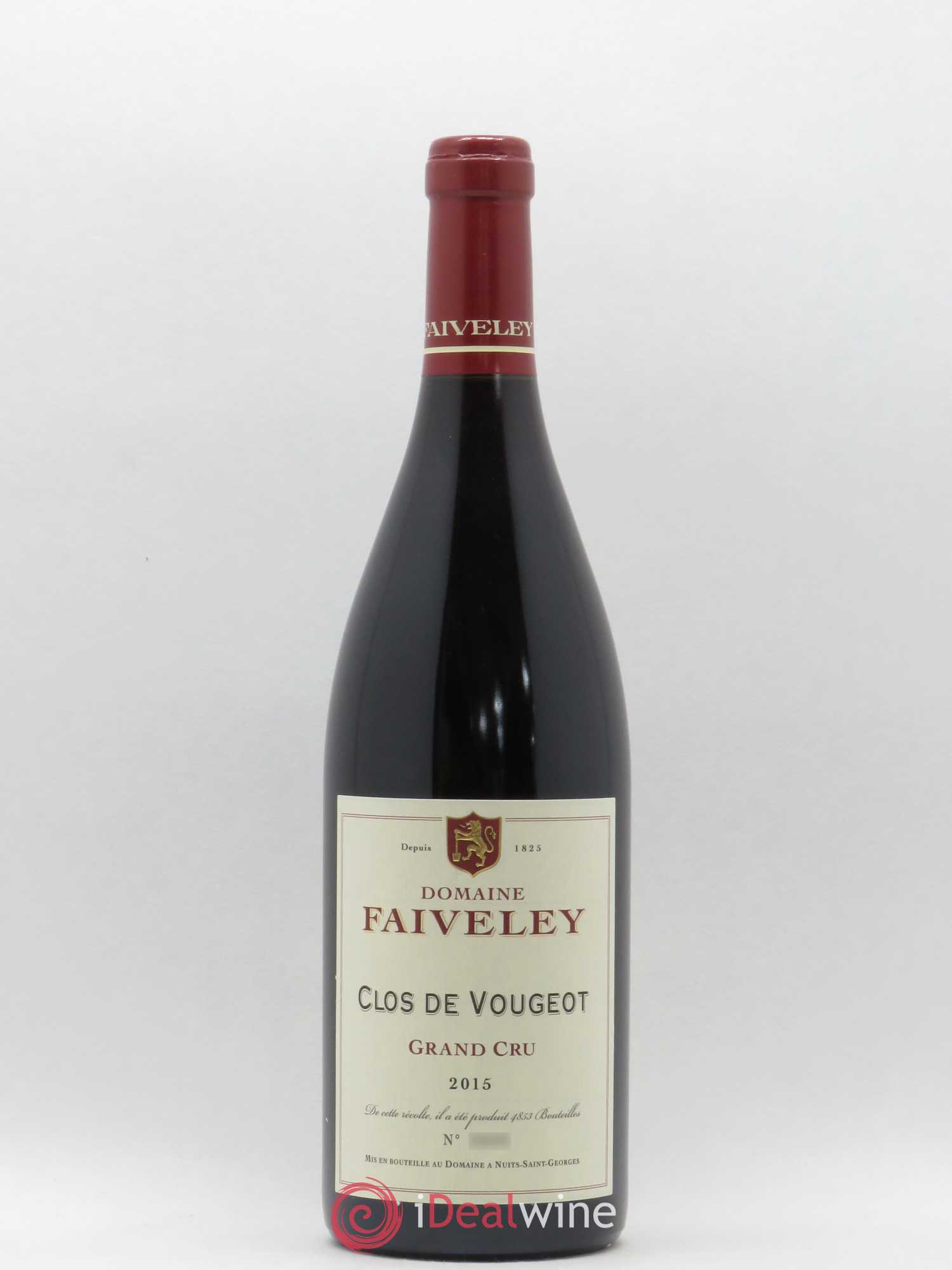 Clos de Vougeot Grand Cru Faiveley 2015 - Lot de 1 bouteille - 0