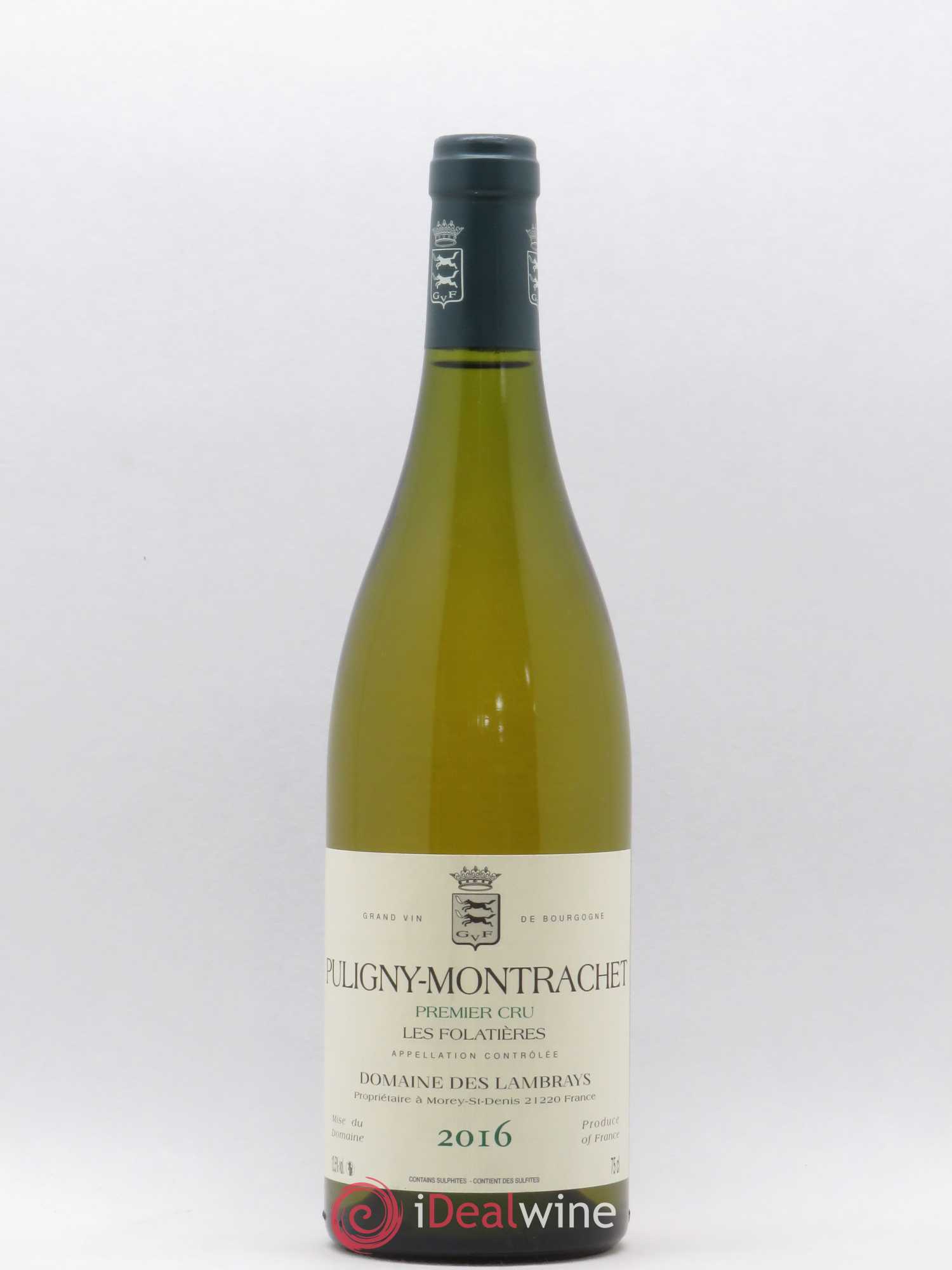 Puligny-Montrachet 1er Cru Les Folatières Domaine des Lambrays 2016 - Lot de 1 bouteille - 0