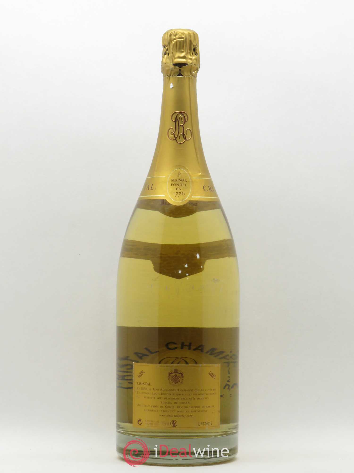 Cristal Louis Roederer 2002 - Lot de 1 magnum - 1