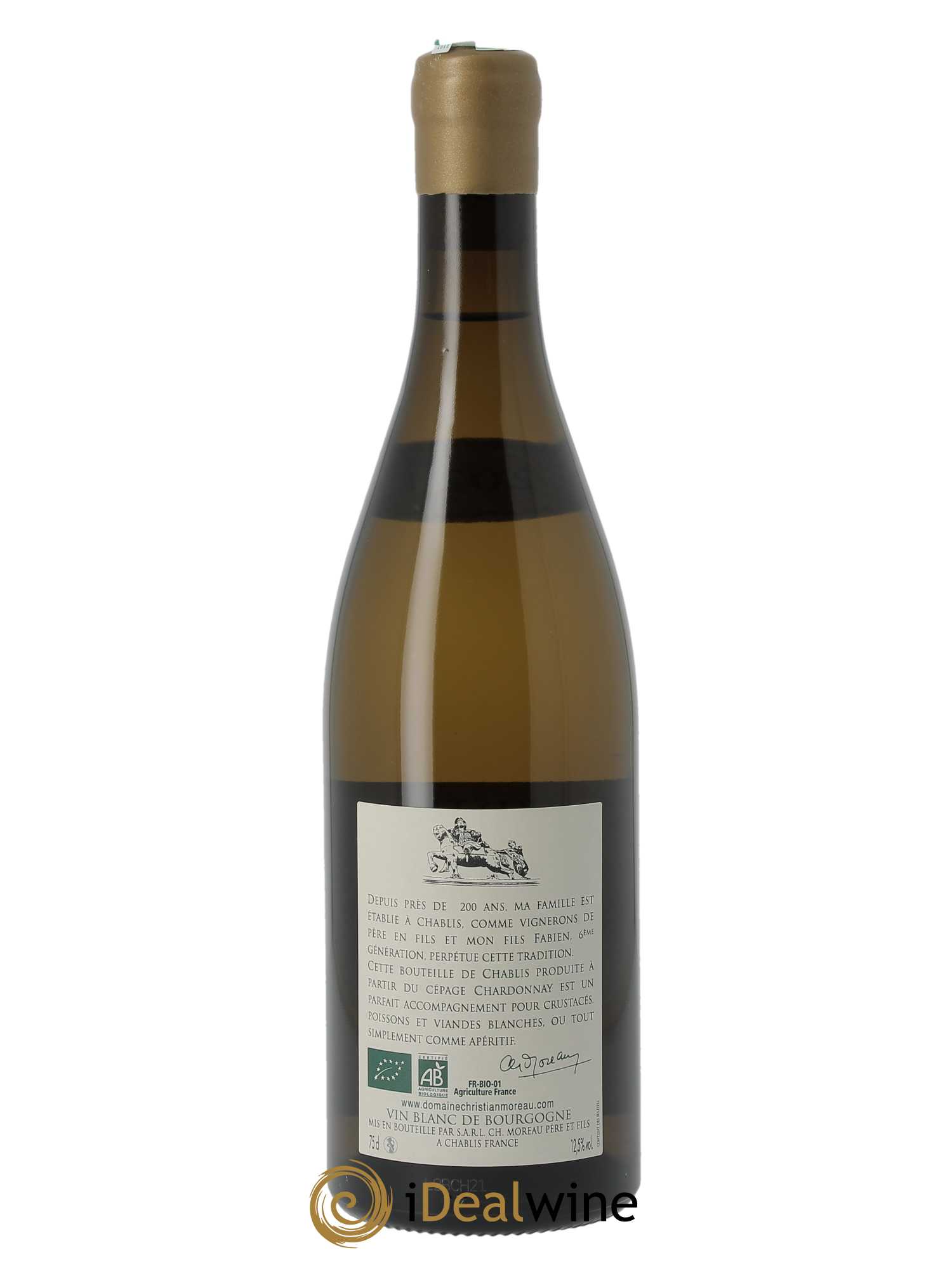 Chablis Les Pargues Christian Moreau 2021 - Lot of 1 bottle - 1