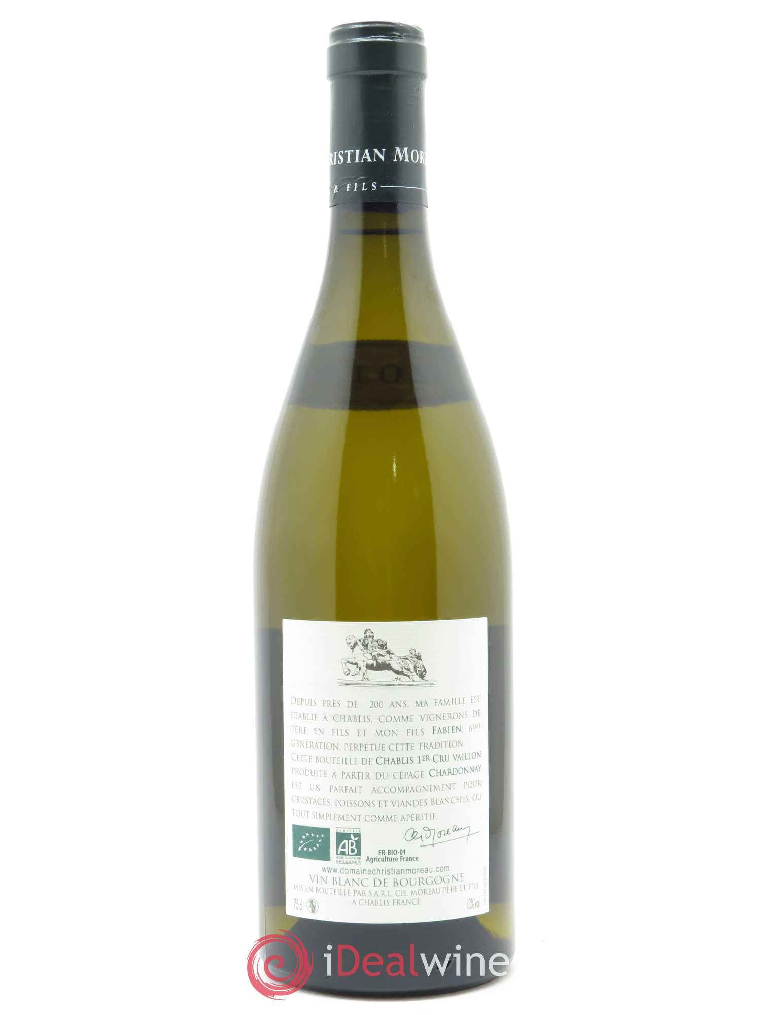 Chablis 1er Cru Vaillons Christian Moreau 2018 - Posten von 1 Flasche - 1