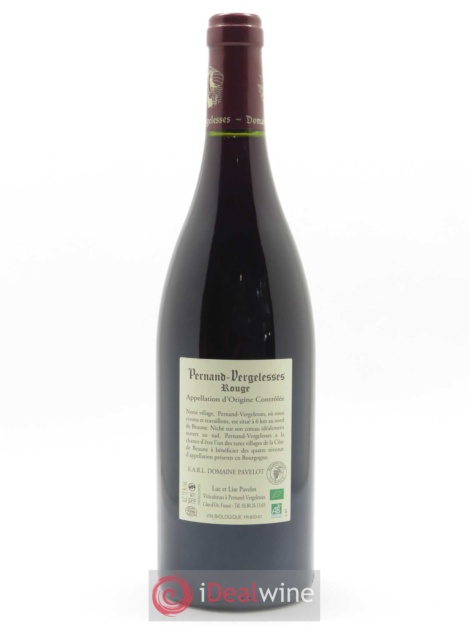 Pernand-Vergelesses Pavelot (Domaine) 2018 - Lot de 1 bouteille - 1
