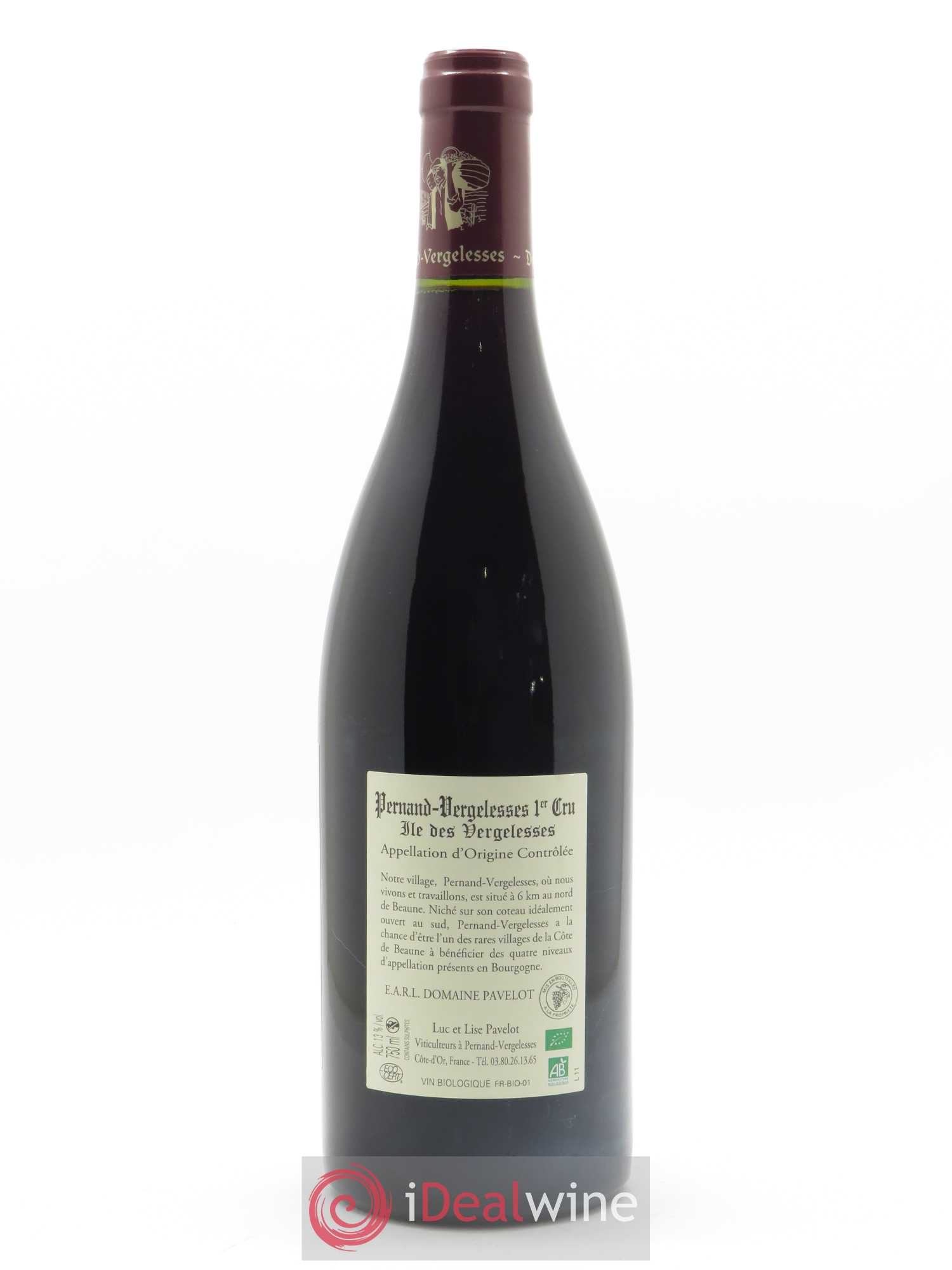 Pernand-Vergelesses 1er Cru Ile des Vergelesses Pavelot (Domaine) 2018 - Lot de 1 bouteille - 1