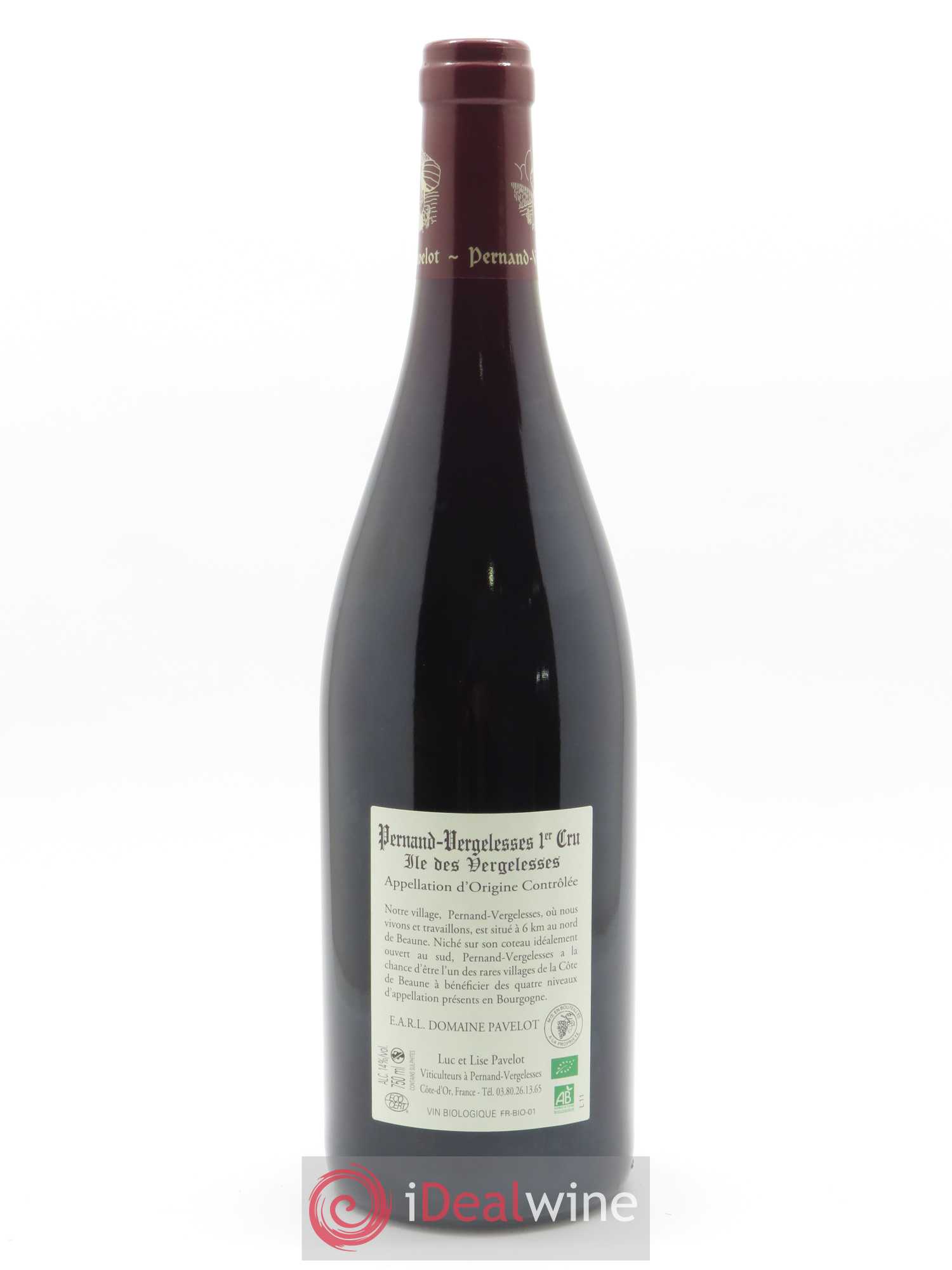 Pernand-Vergelesses 1er Cru Ile des Vergelesses Pavelot (Domaine) 2019 - Lot de 1 bouteille - 1