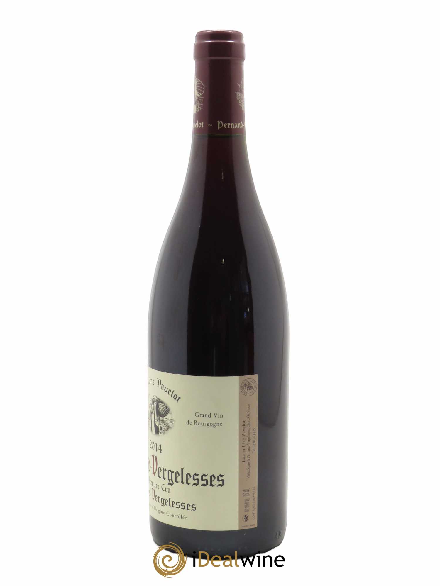 Pernand-Vergelesses 1er Cru Ile des Vergelesses Pavelot (Domaine) 2014 - Lot de 1 bouteille - 1