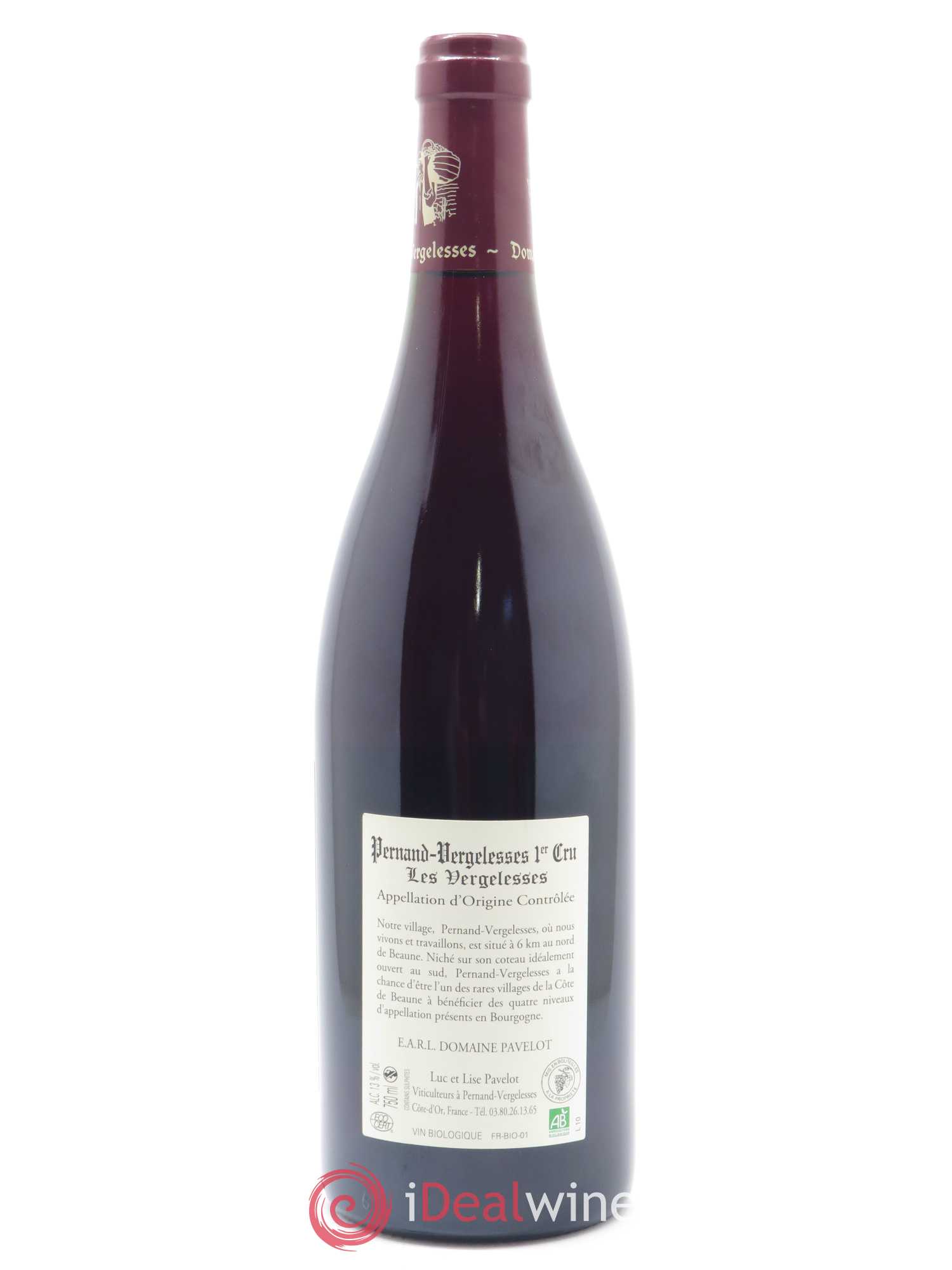 Pernand-Vergelesses 1er Cru Les Vergelesses Pavelot (Domaine) 2017 - Lot de 1 bouteille - 1