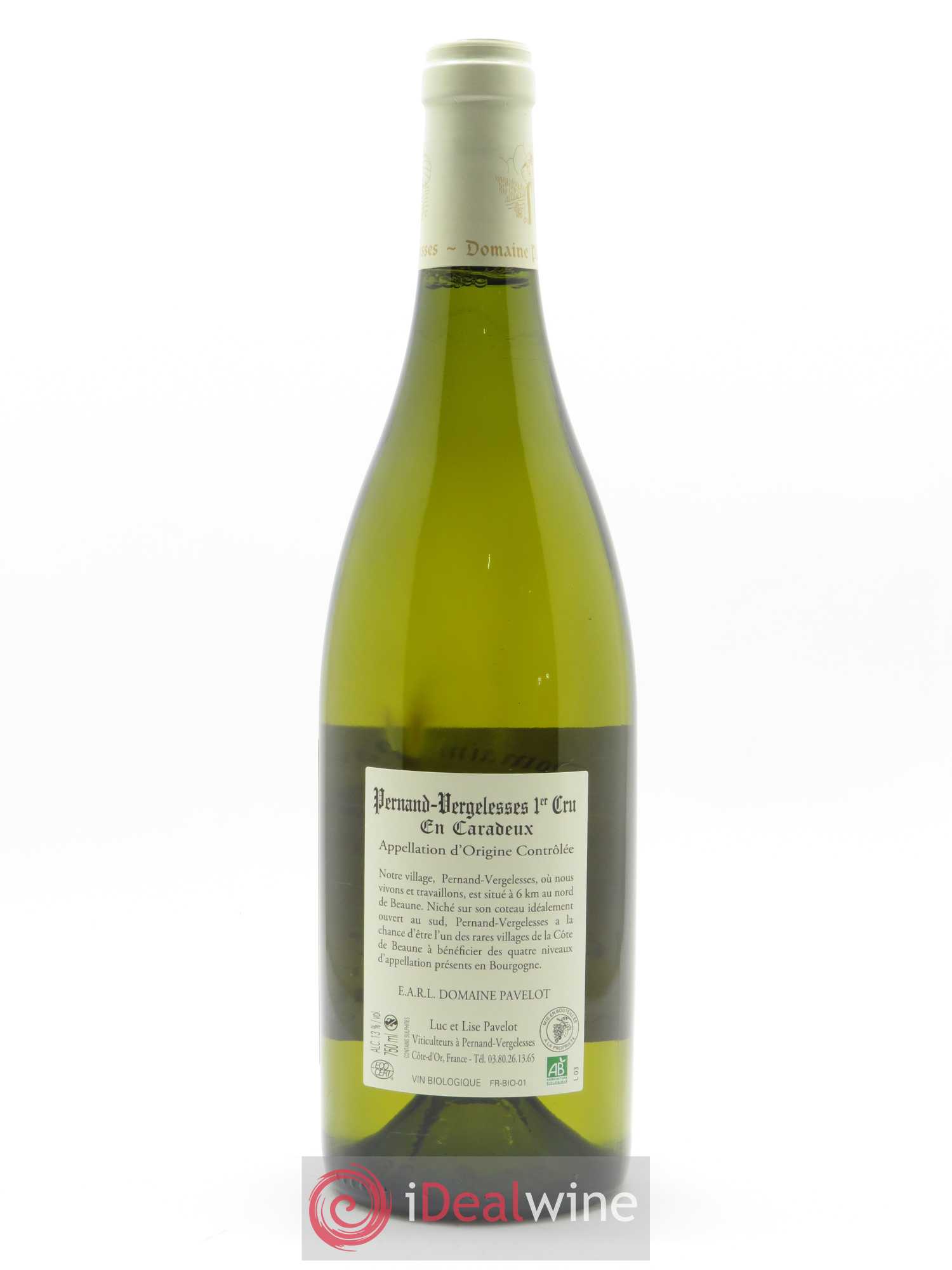 Pernand-Vergelesses 1er Cru En Caradeux Pavelot (Domaine) 2018 - Lot de 1 bouteille - 1