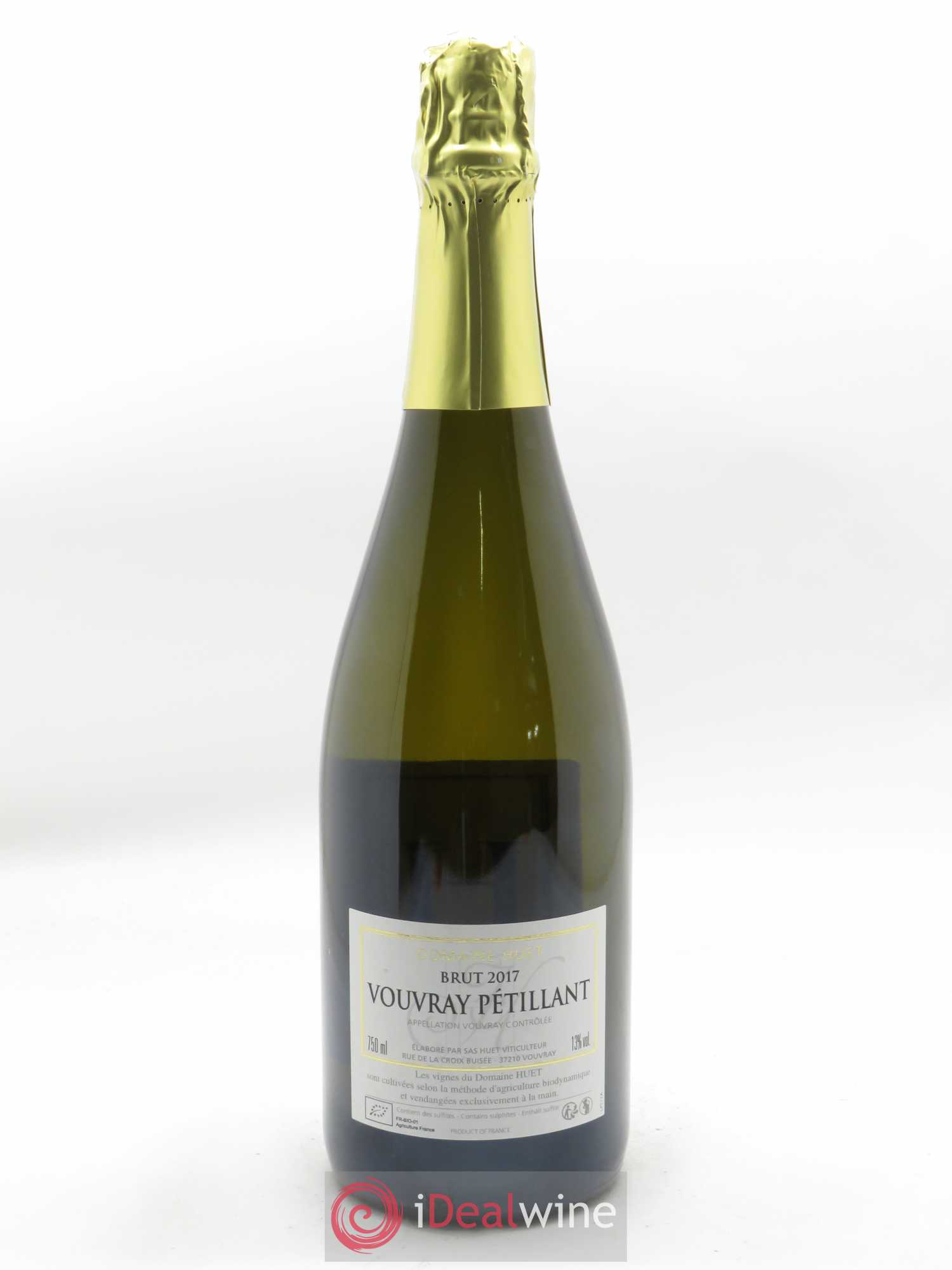 Vouvray Pétillant Brut Domaine Huet 2017 - Lot of 1 bottle - 1