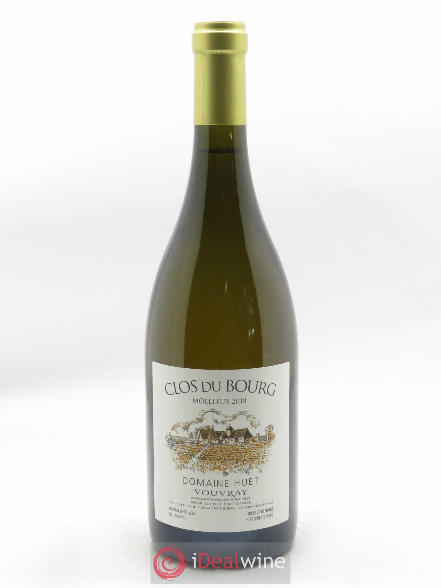 Vouvray Clos du Bourg Moelleux Domaine Huet 2018 - Lot of 1 bottle - 0
