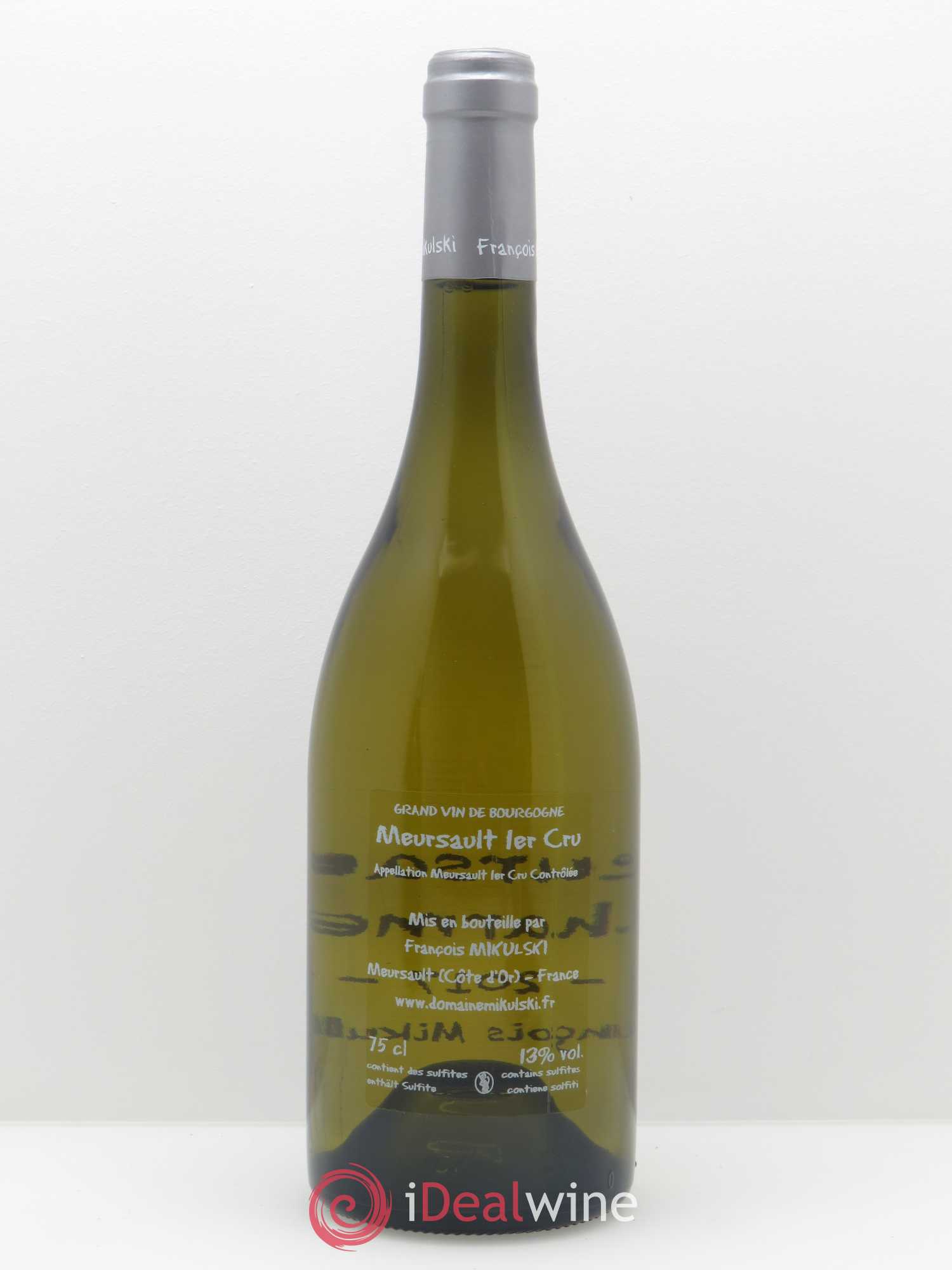 Meursault 1er Cru Charmes François Mikulski 2017 - Lot de 1 bouteille - 1