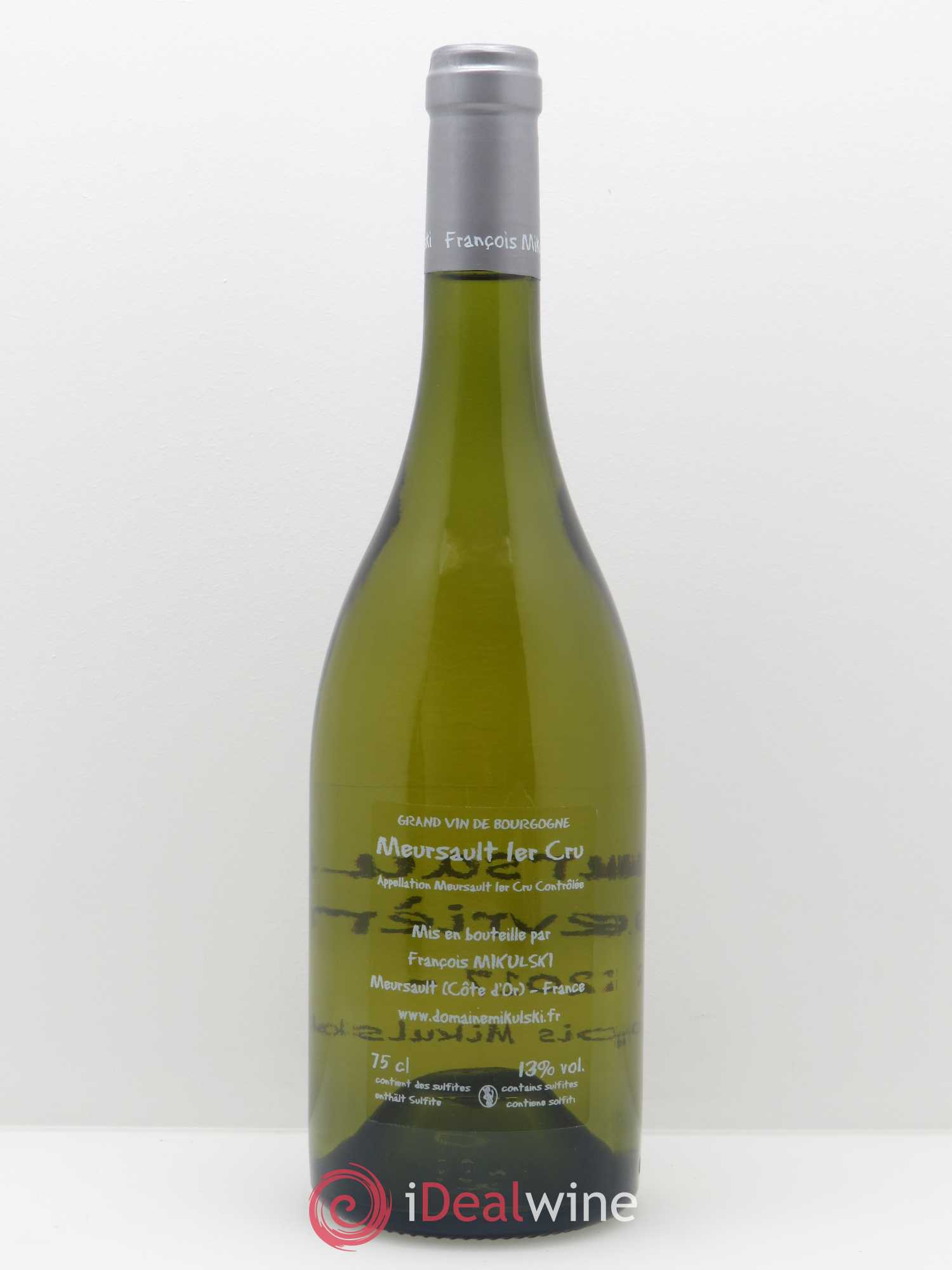 Meursault 1er Cru Les Genevrières François Mikulski 2017 - Lot of 1 bottle - 1