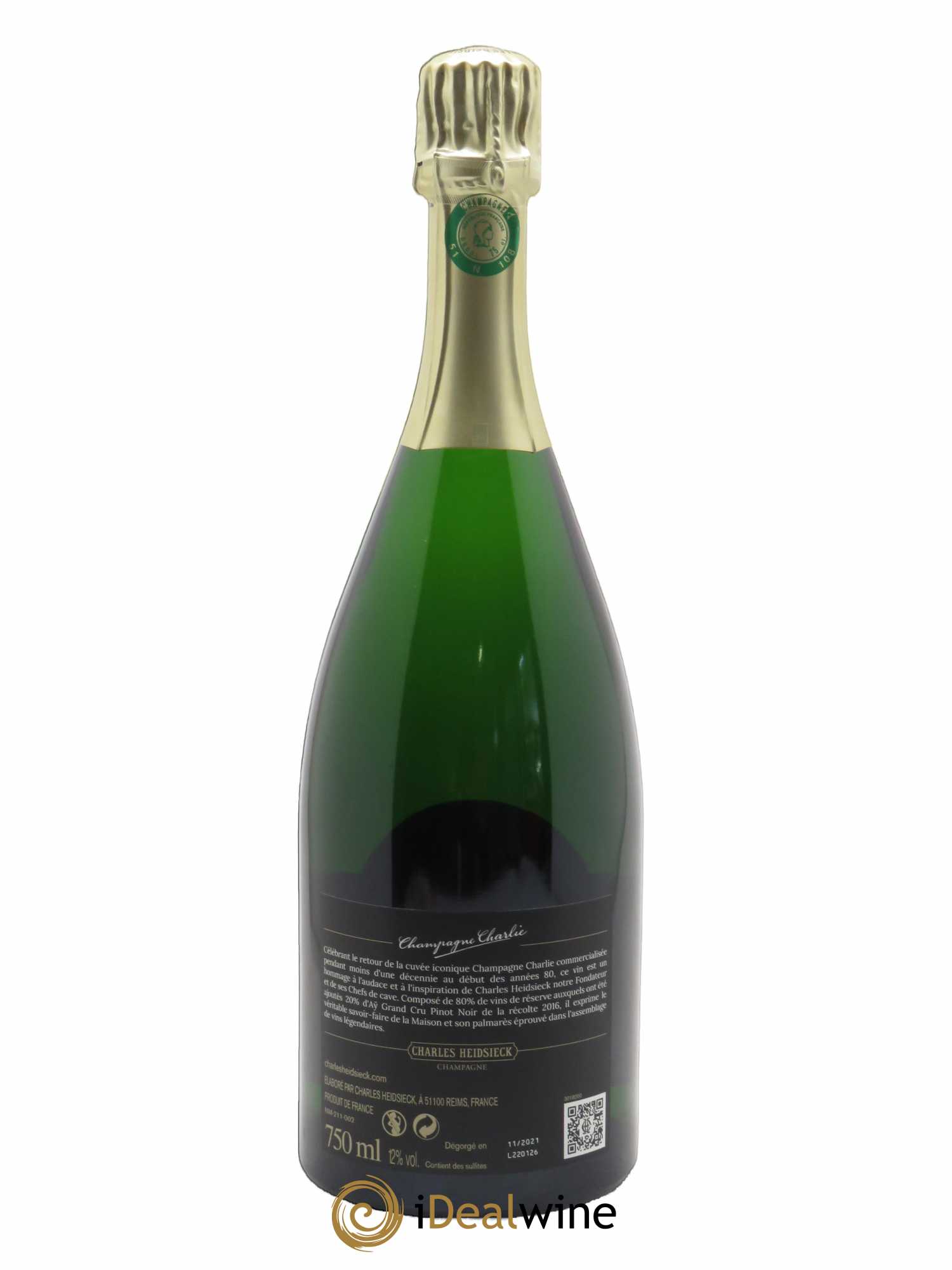 Réserve Charlie Charles Heidsieck 2017 - Lot of 1 bottle - 2